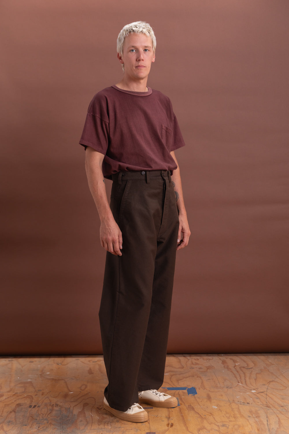LOT 204 ENGINEER TROUSERS IN BROWN