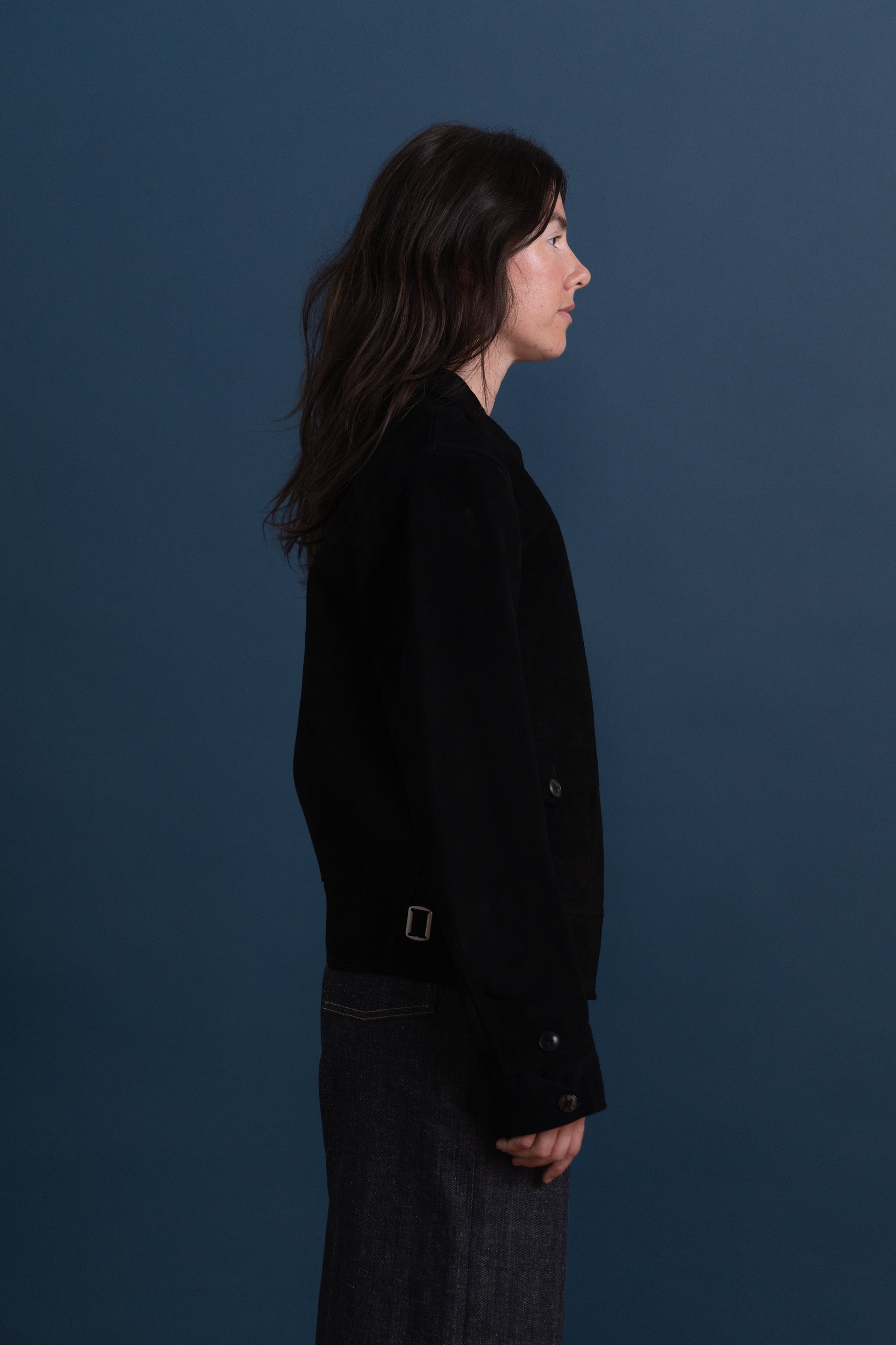 LOT 809 PERSONAL SPORTS JACKET IN BLACK HORSE LEATHER