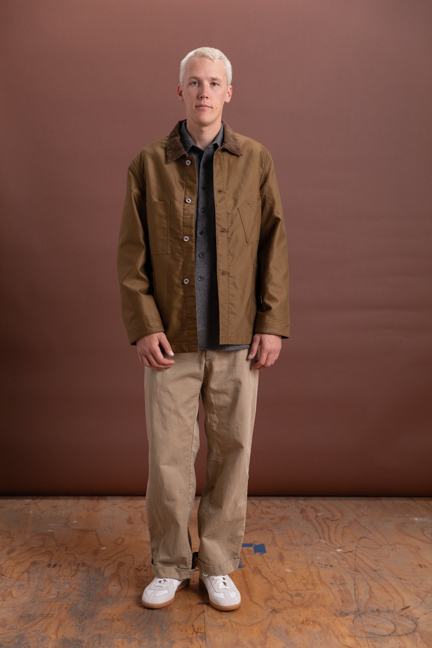 LOT 304 BLANKET LINED COVERALL COAT IN CAMEL