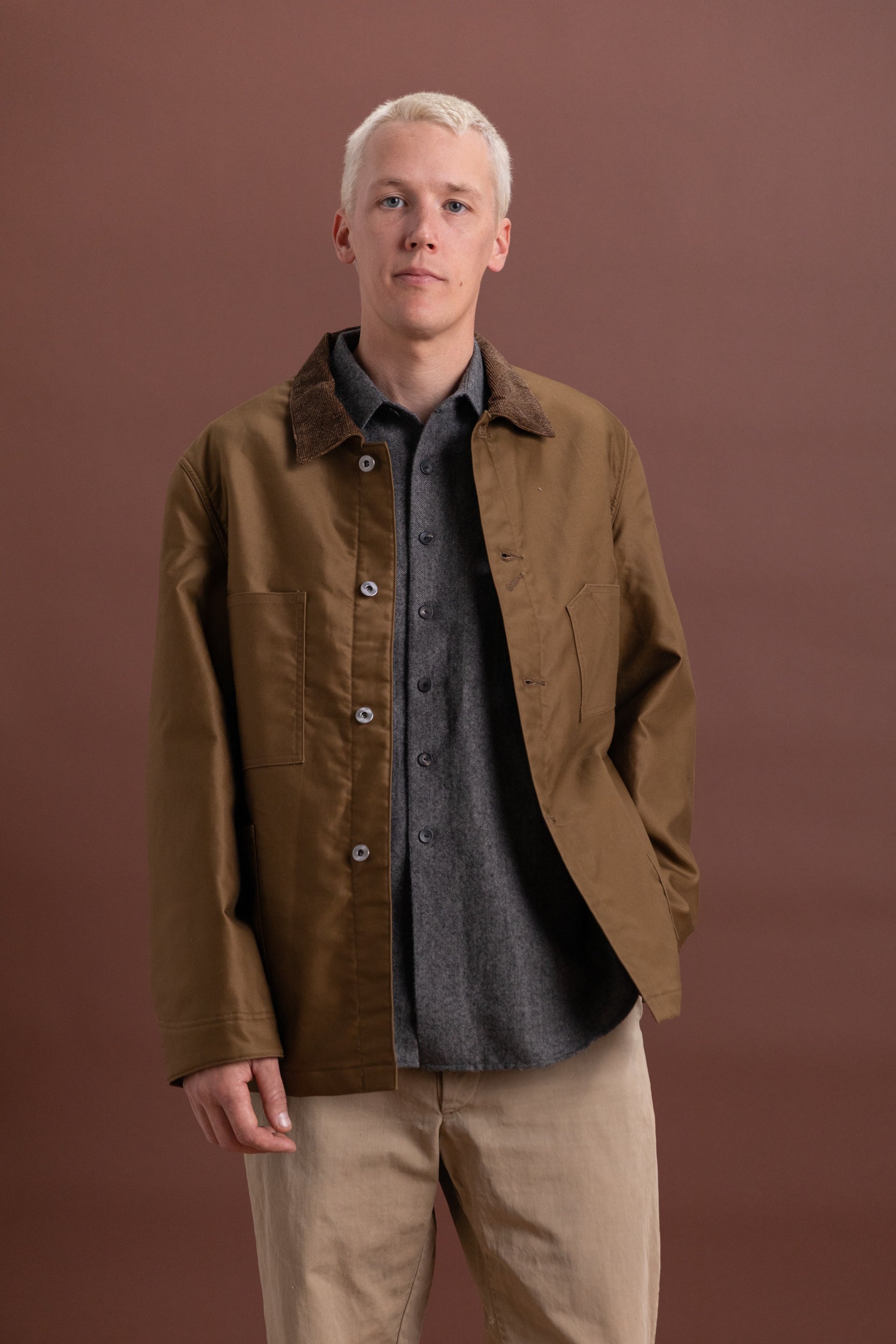 LOT 304 BLANKET LINED COVERALL COAT IN CAMEL