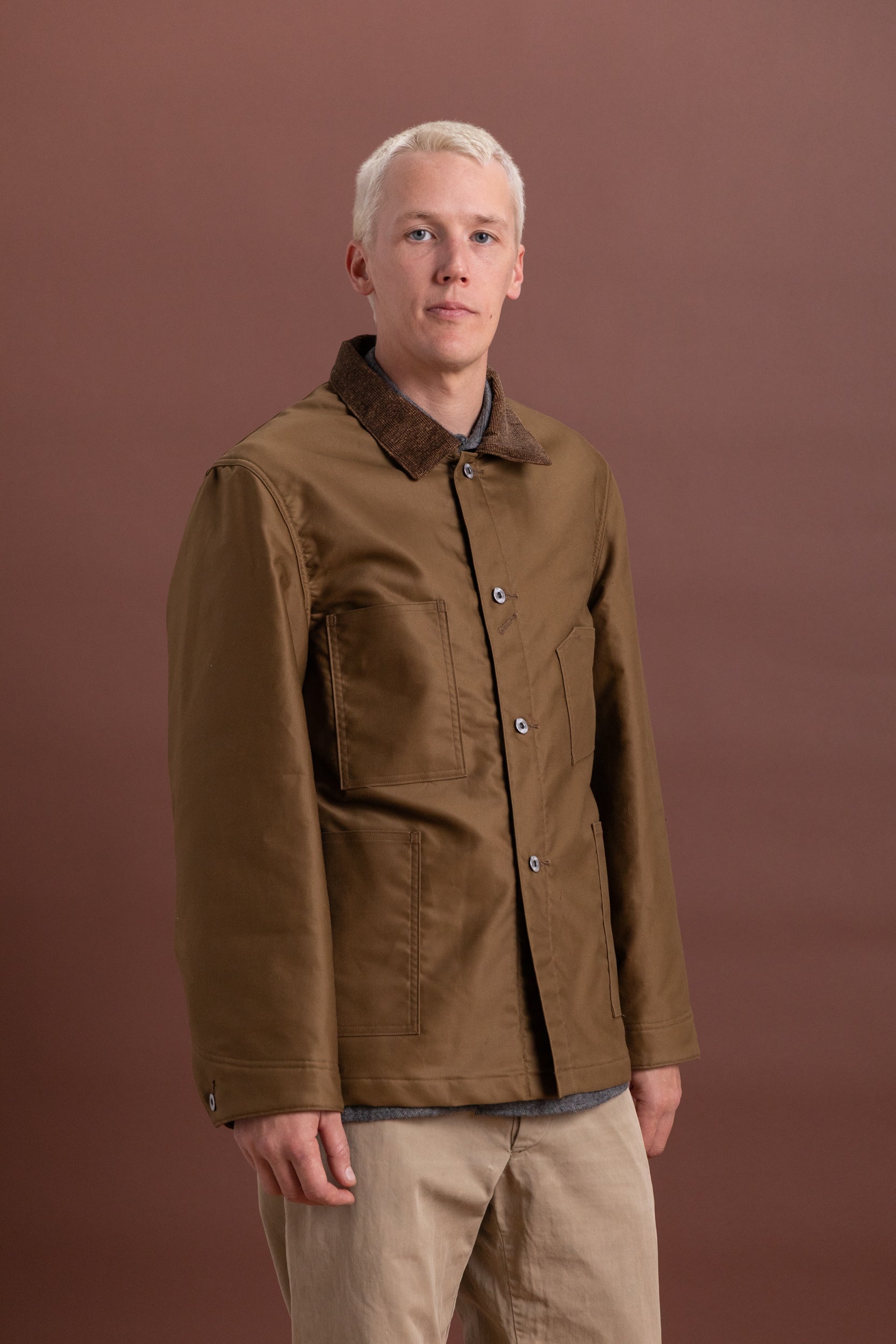 LOT 304 BLANKET LINED COVERALL COAT IN CAMEL