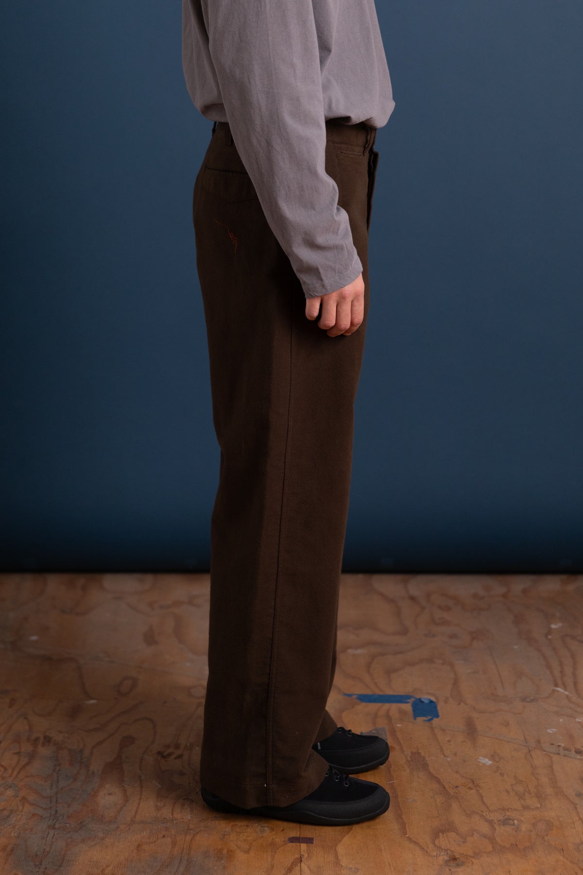 LOT 202 ENGINEER'S TROUSERS IN DARK BROWN