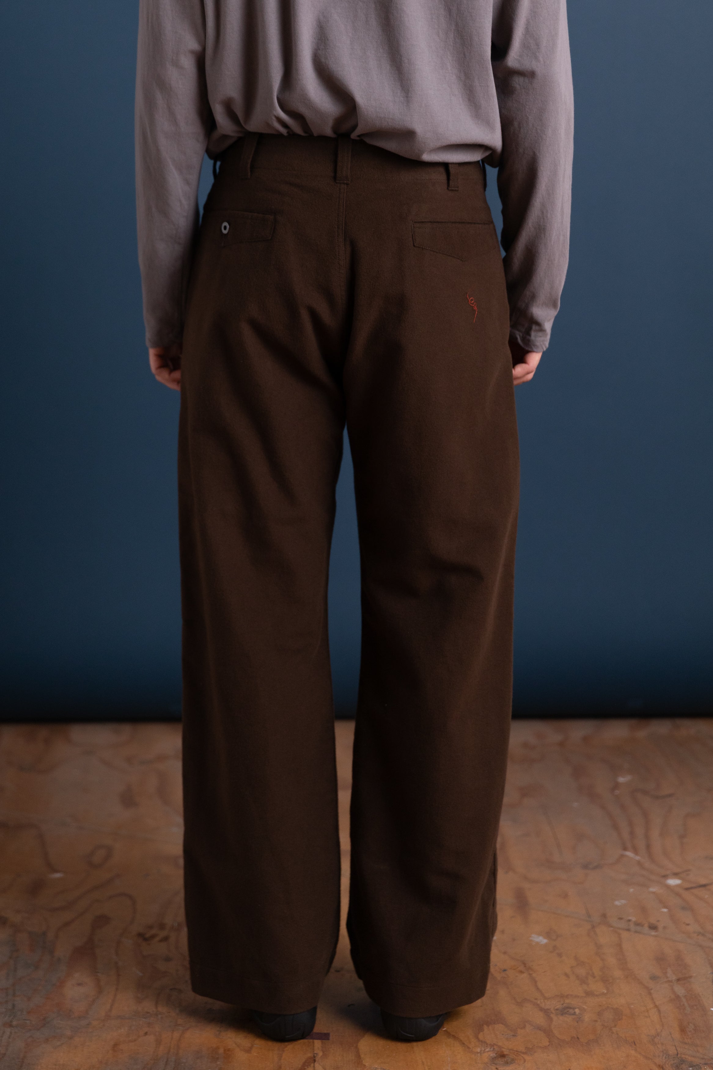 LOT 202 ENGINEER'S TROUSERS IN DARK BROWN