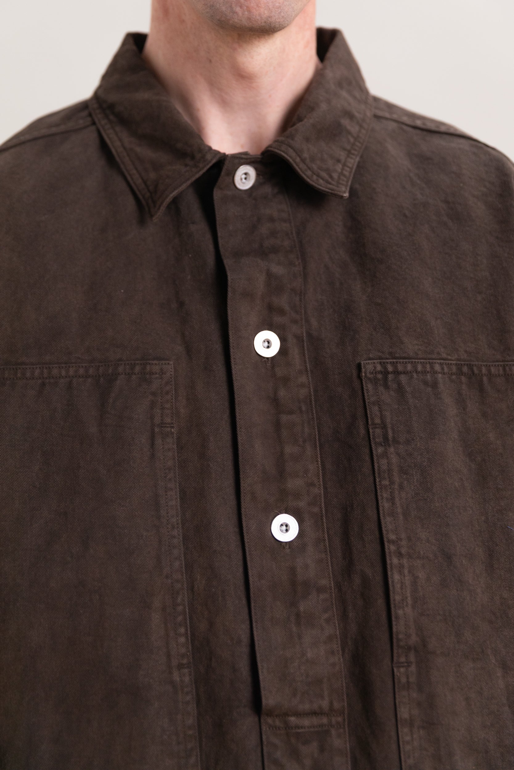 LOT 326 US ARMY M-35 PULLOVER IN MUD DYED BROWN