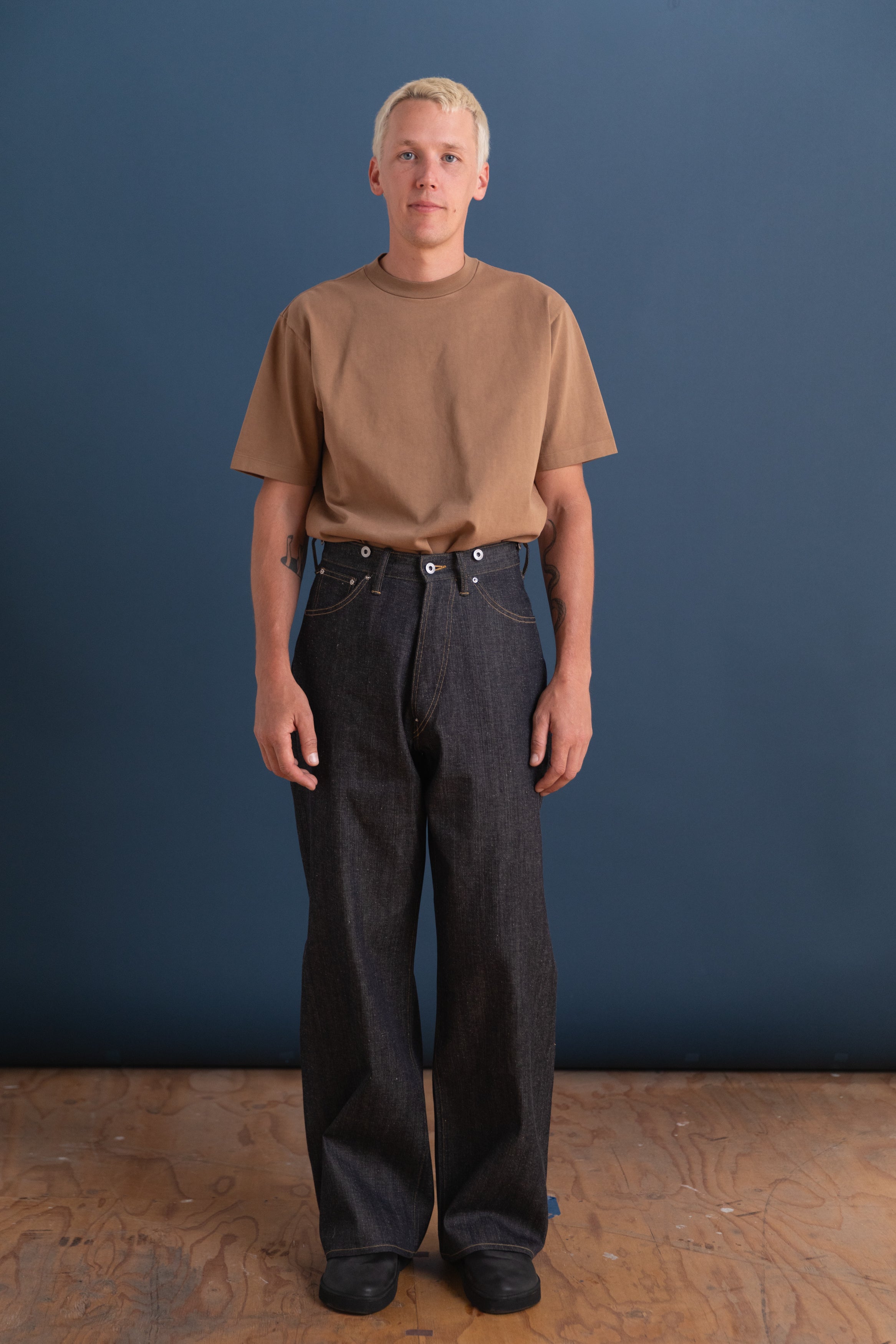 LOT 704 DENIM TROUSERS IN RAW INDIGO