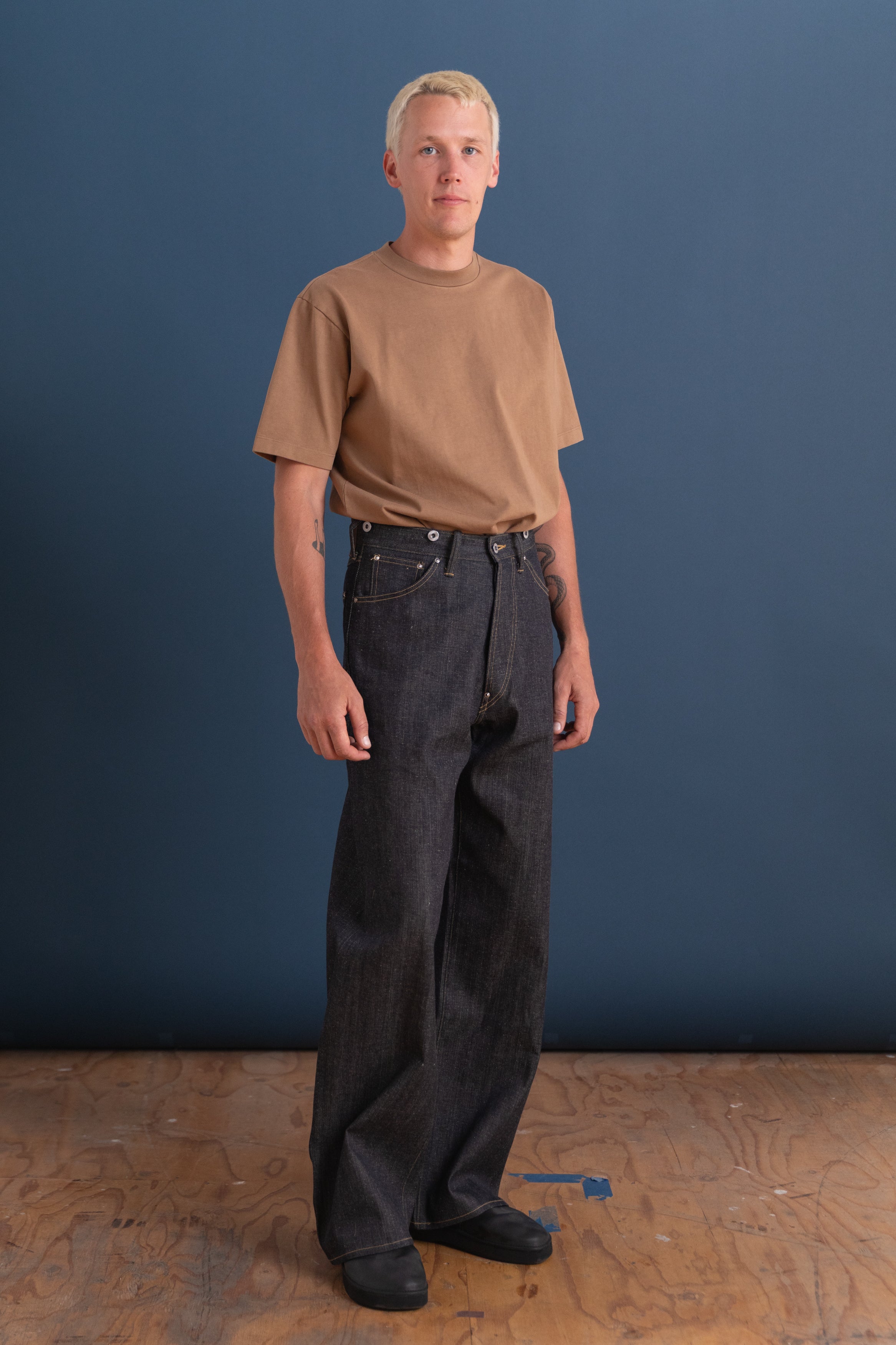 LOT 704 DENIM TROUSERS IN RAW INDIGO