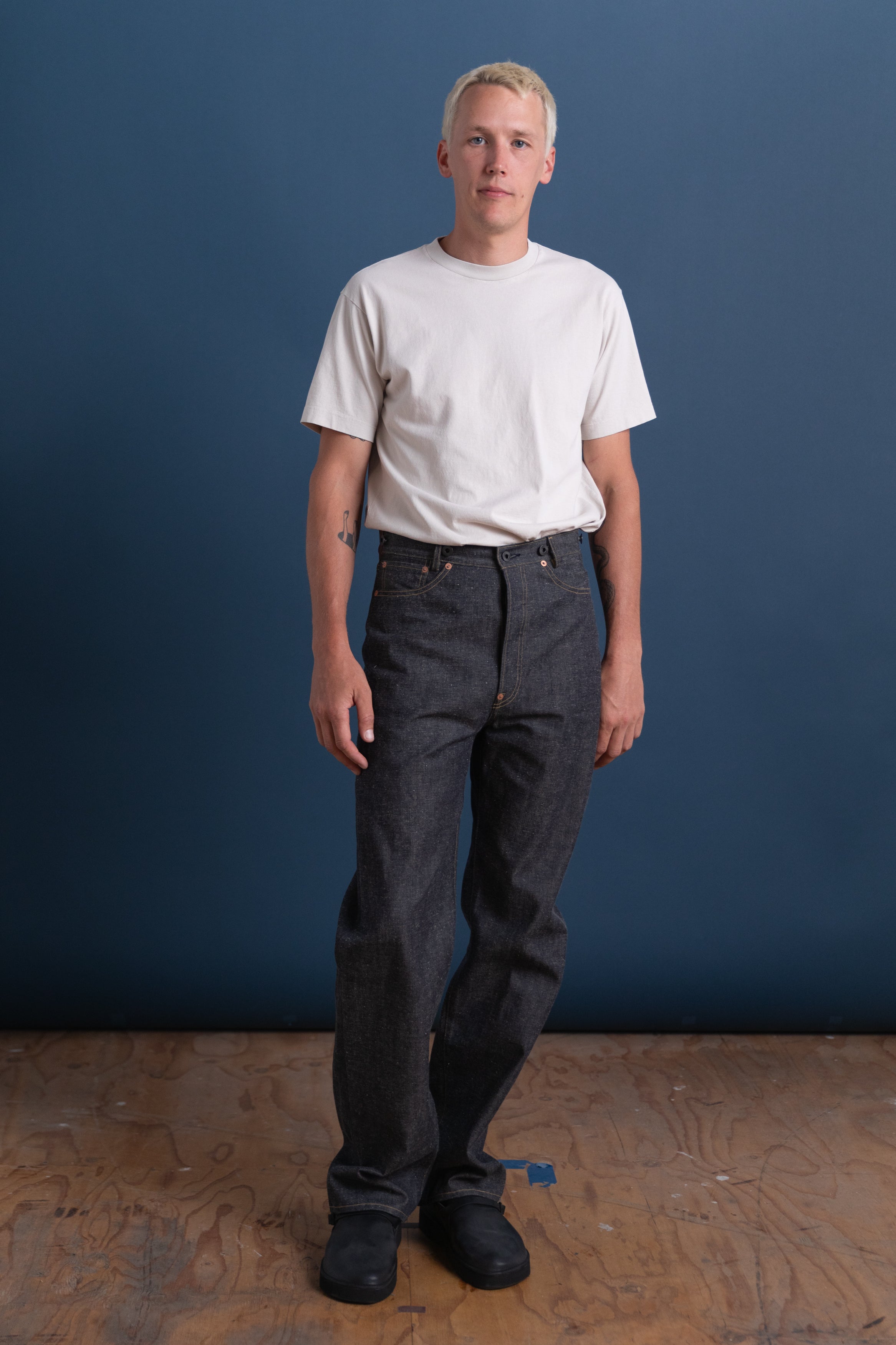 LOT 721 DENIM TROUSERS IN RAW INDIGO