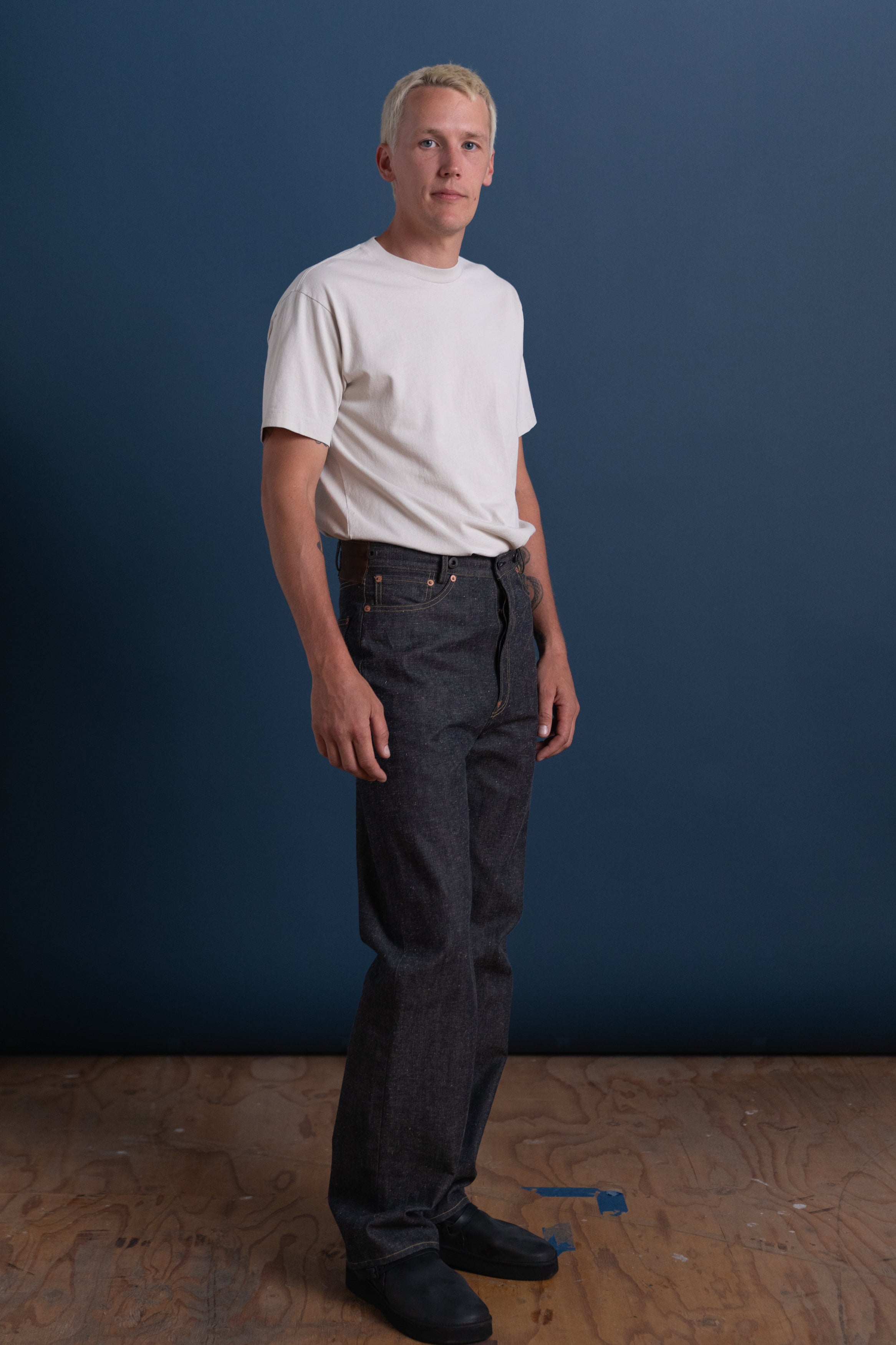 LOT 721 DENIM TROUSERS IN RAW INDIGO