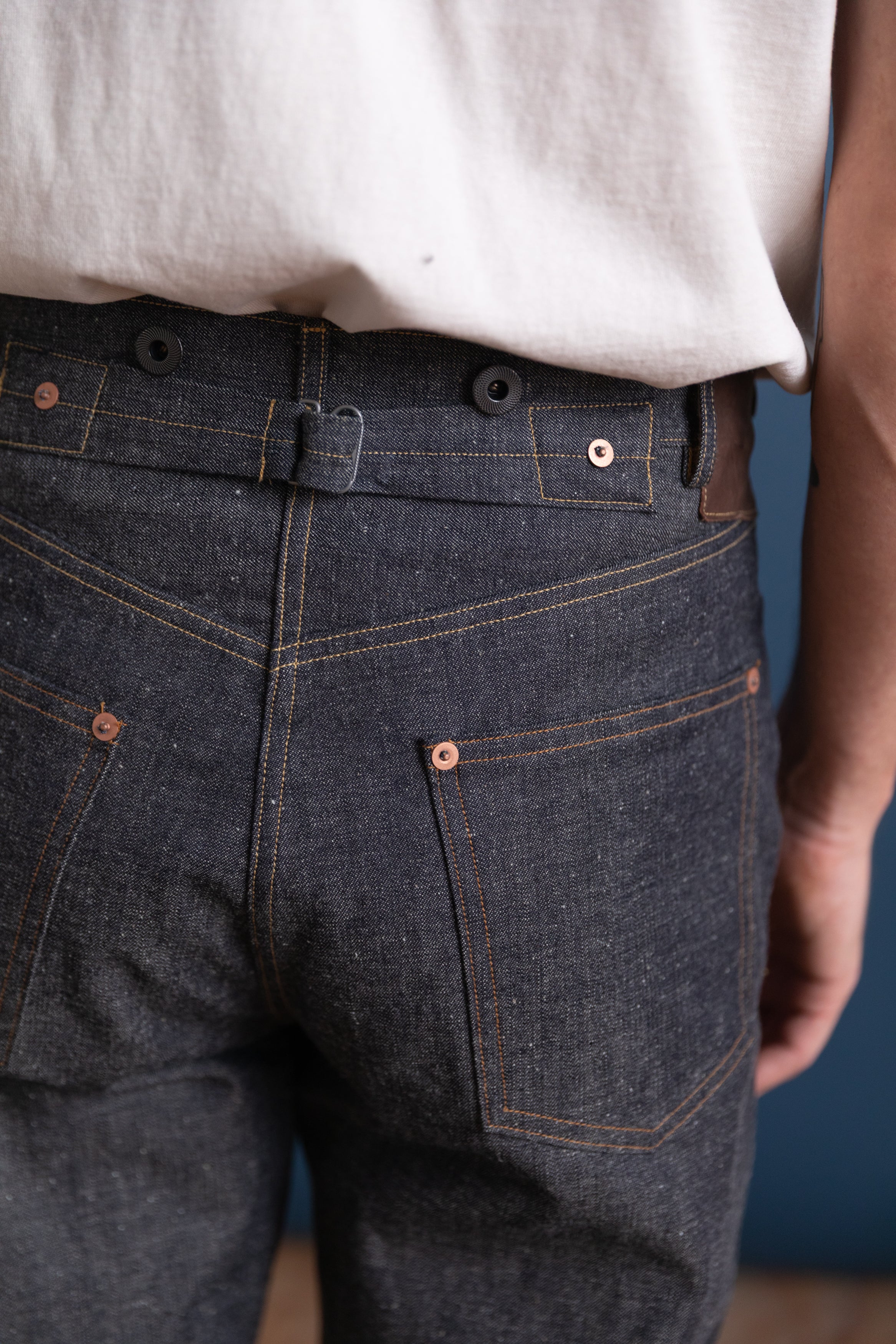 LOT 721 DENIM TROUSERS IN RAW INDIGO