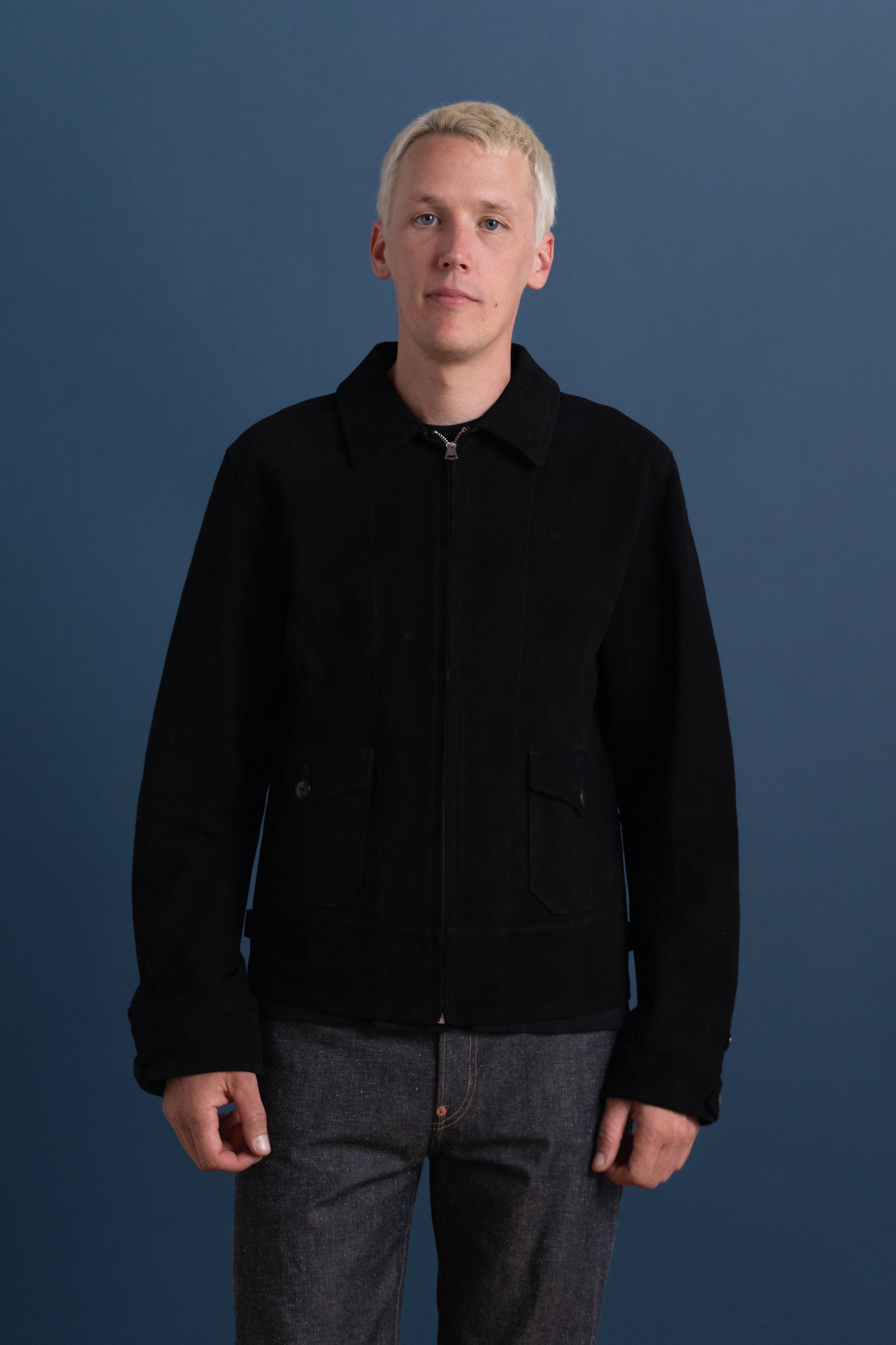 LOT 809 PERSONAL SPORTS JACKET IN BLACK HORSE LEATHER