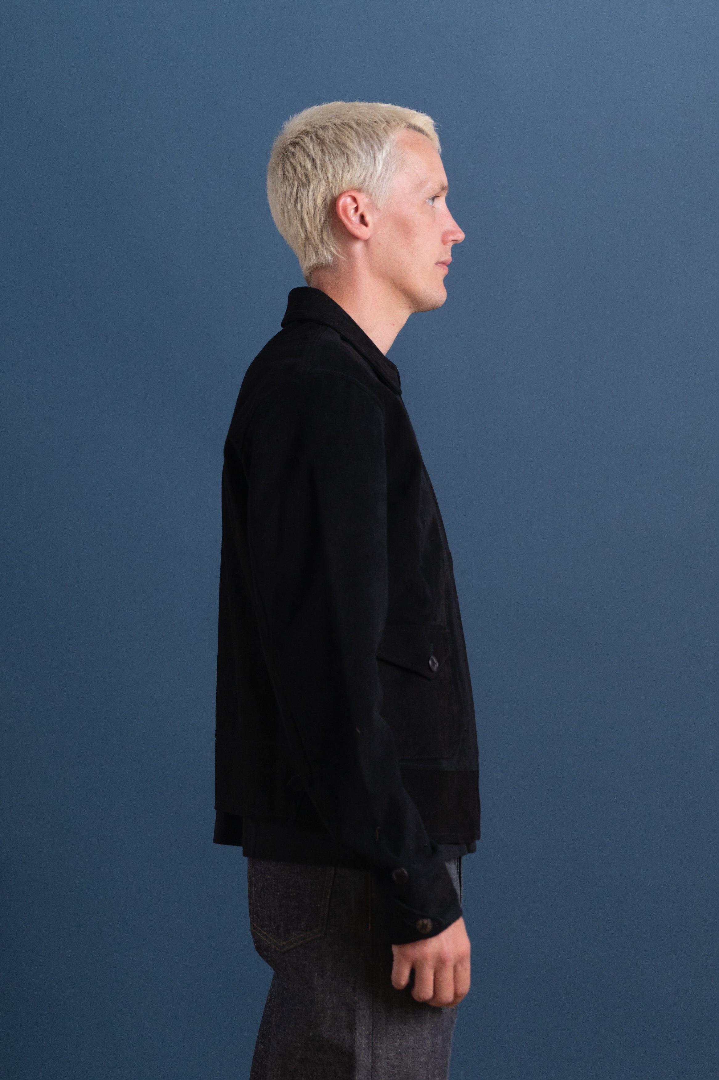 LOT 809 PERSONAL SPORTS JACKET IN BLACK HORSE LEATHER