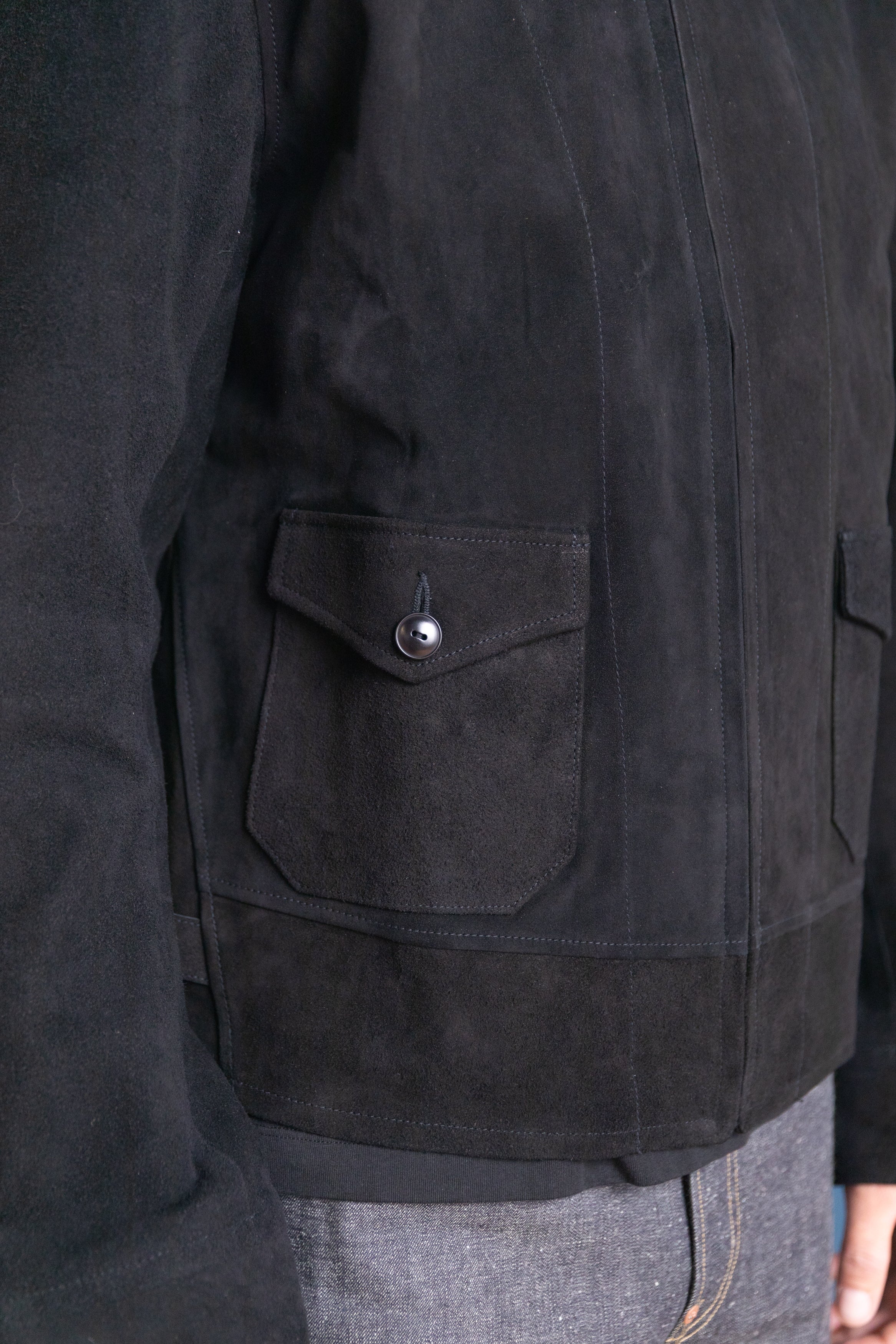 LOT 809 PERSONAL SPORTS JACKET IN BLACK HORSE LEATHER