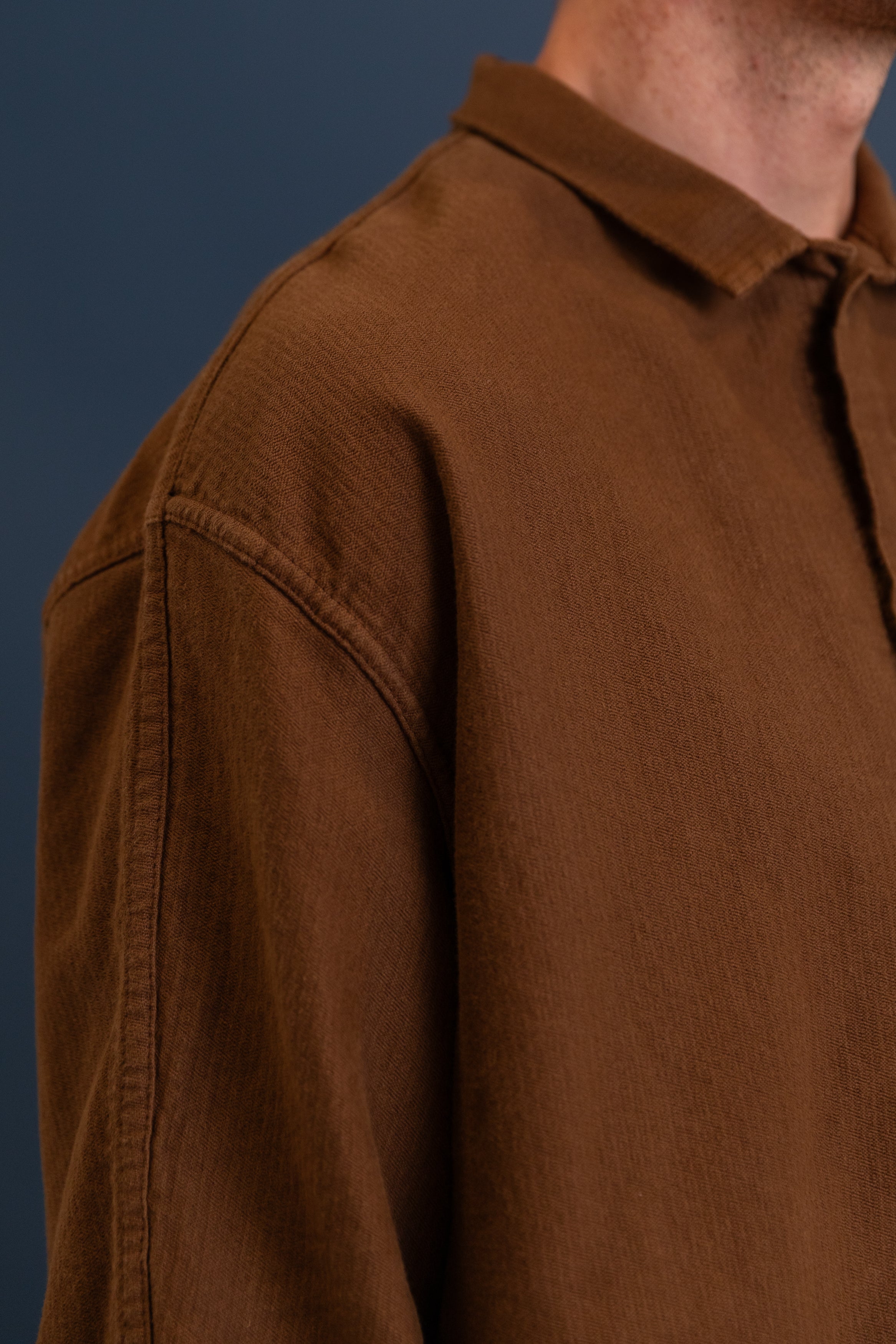BURRO SHIRT IN BROWN HAT COTTON DIAMONDBONE