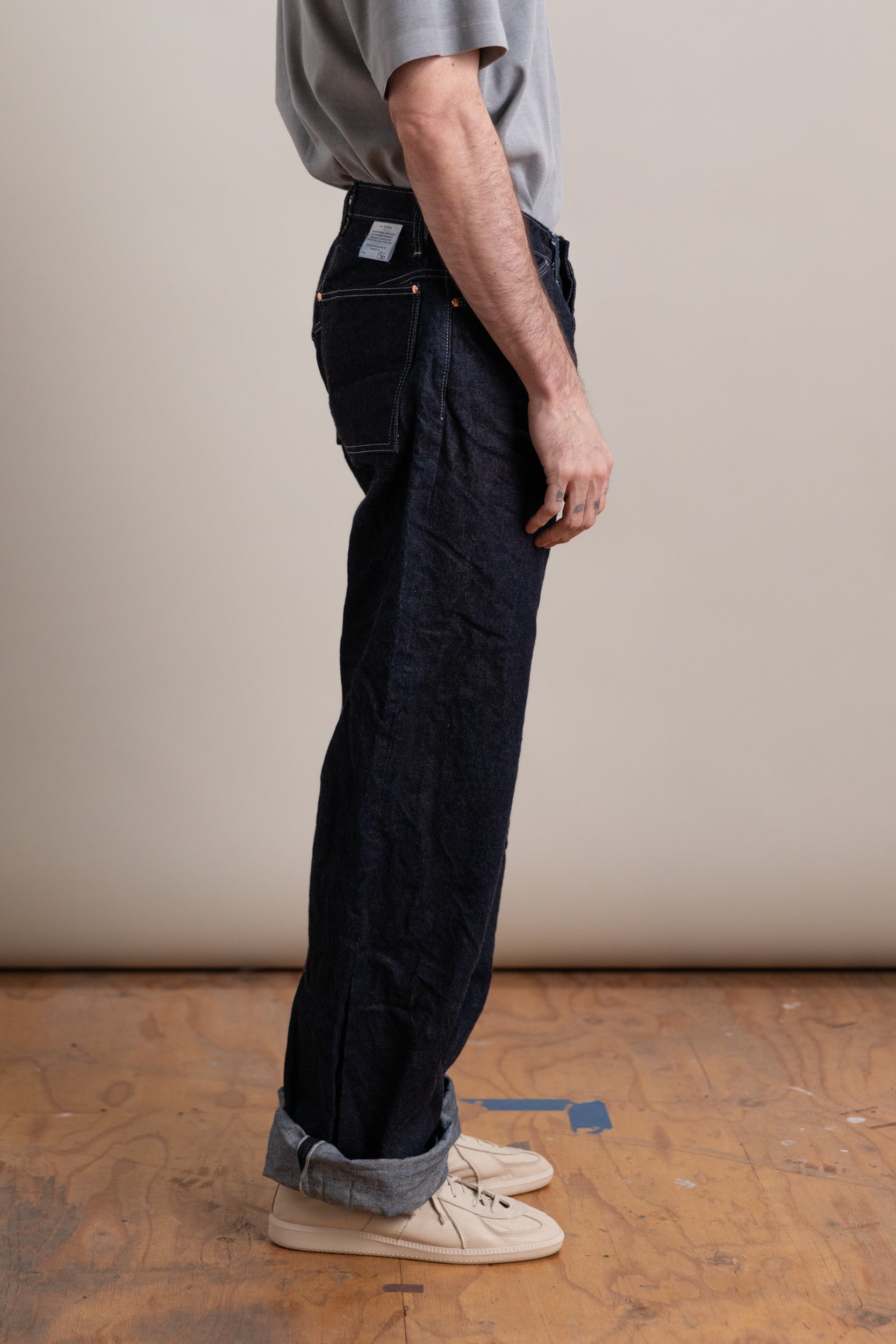 TYPE 136 OXFORD JEANS IN RINSED 16 OZ. SELVAGE DENIM
