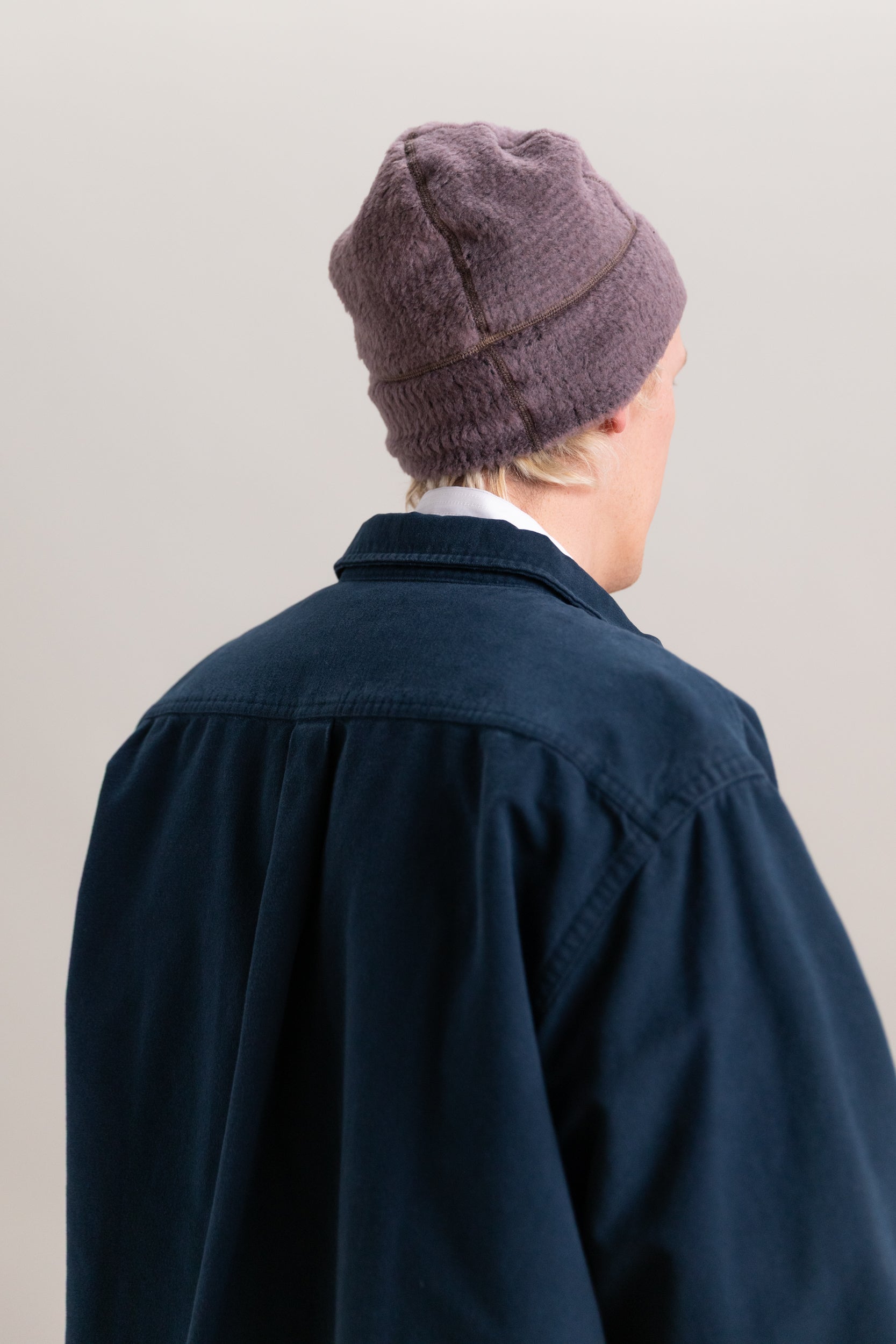 HIGH LOFT WOOL BEANIE IN MOONSCAPE