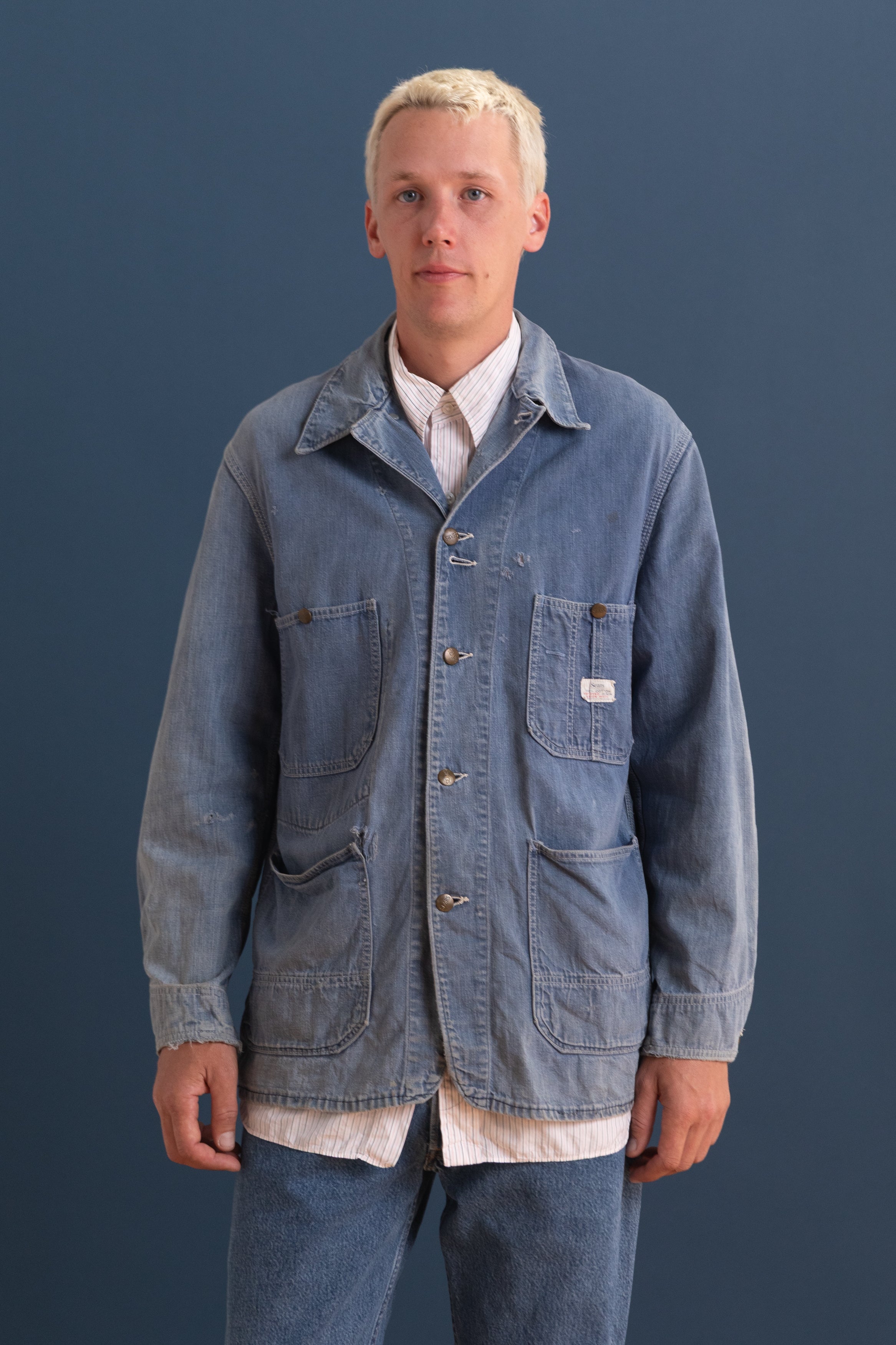VINTAGE DENIM CHORE JACKET