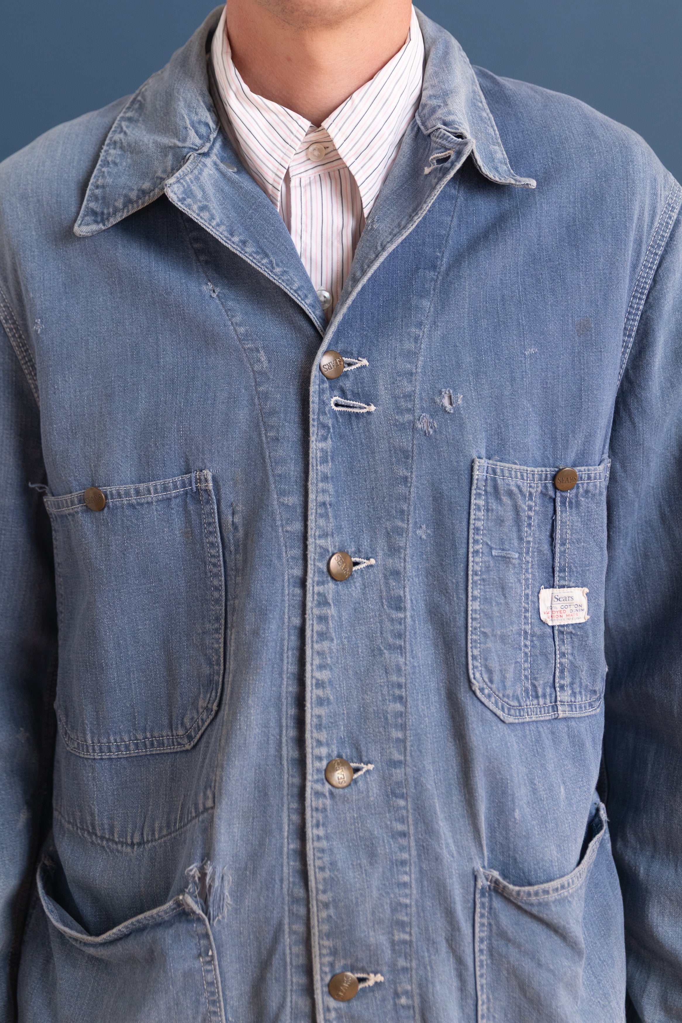 VINTAGE DENIM CHORE JACKET