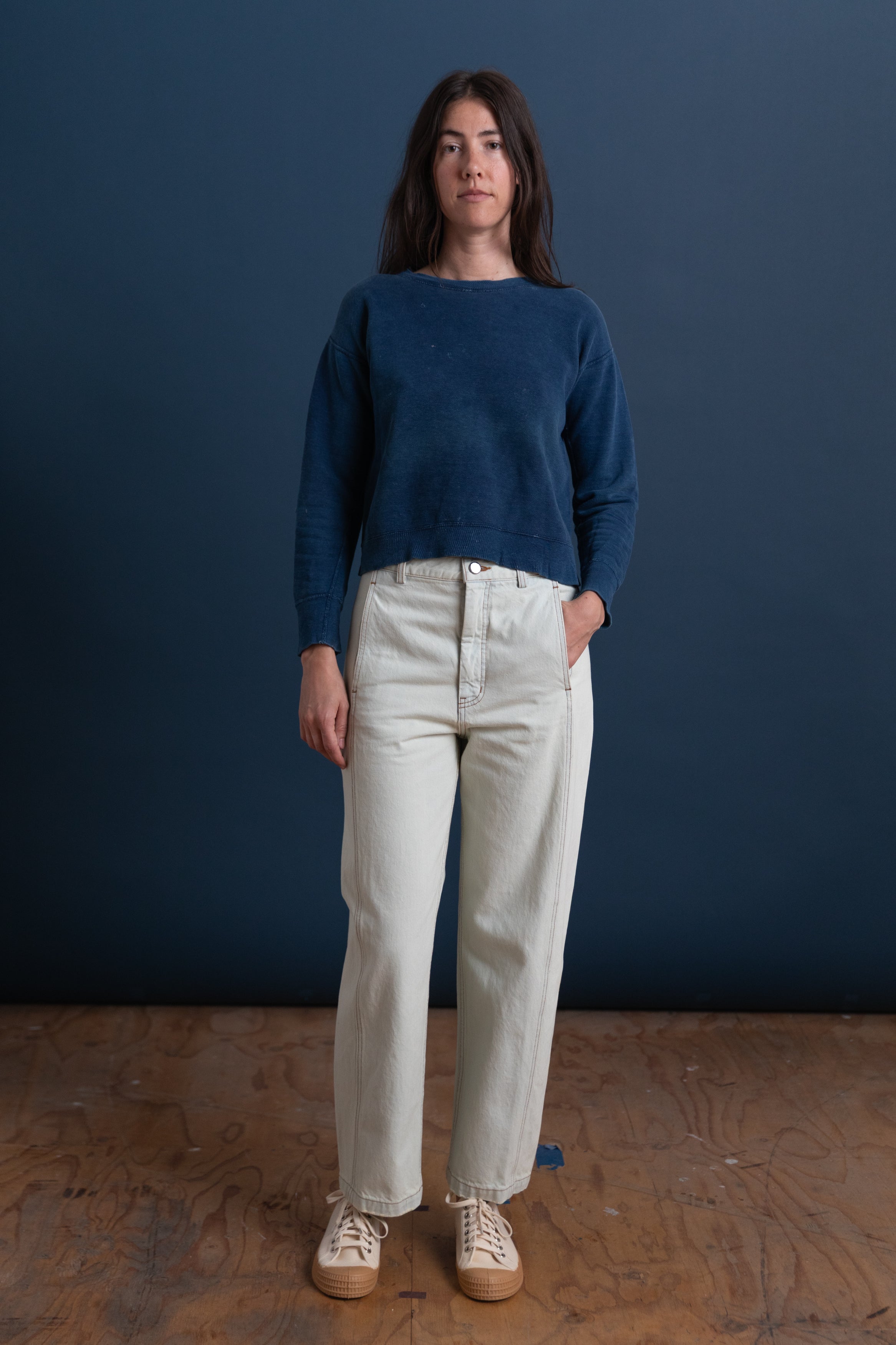 VINTAGE INDIGO SWEATSHIRT