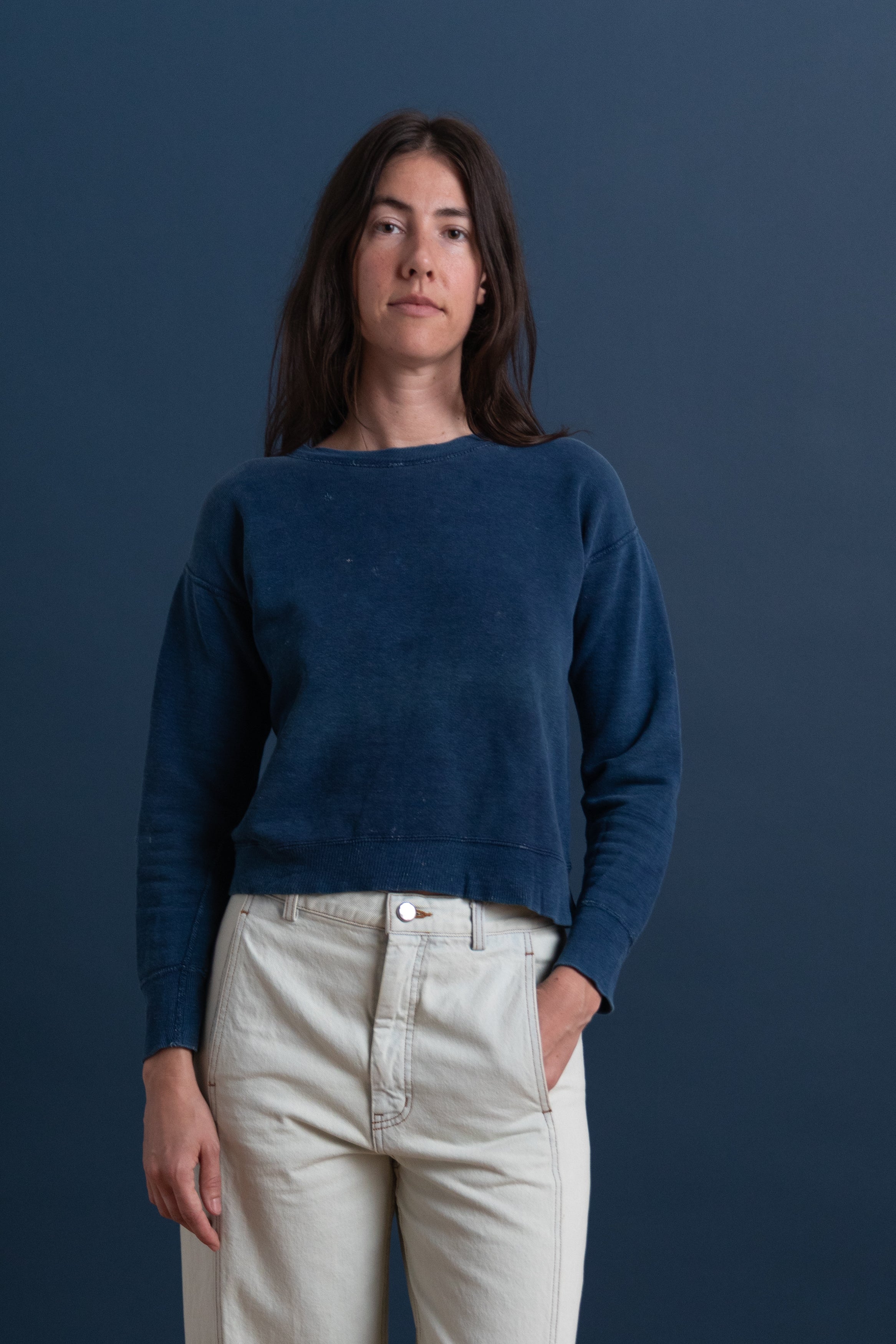 VINTAGE INDIGO SWEATSHIRT