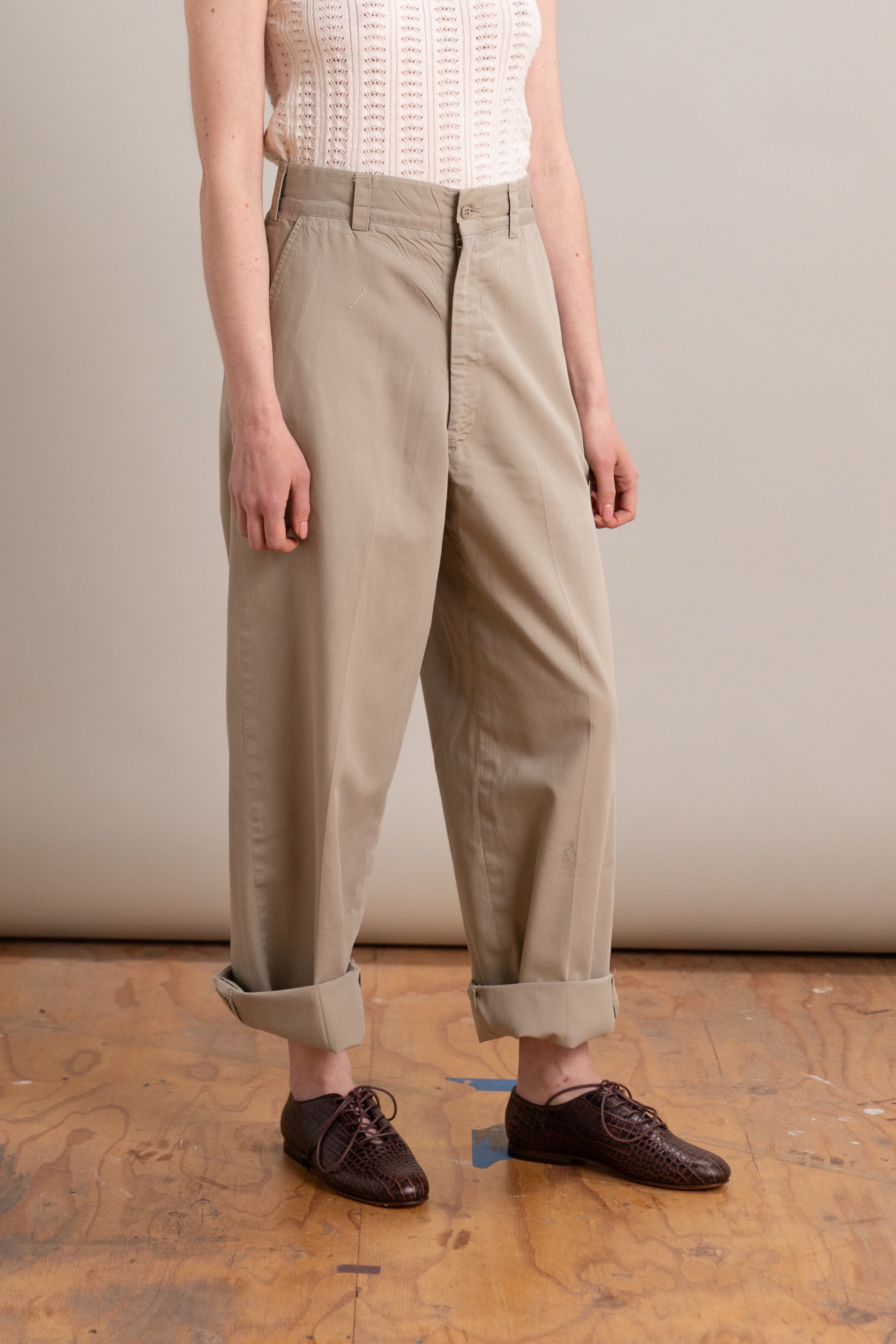 VINTAGE KHAKI PANTS, 27x29