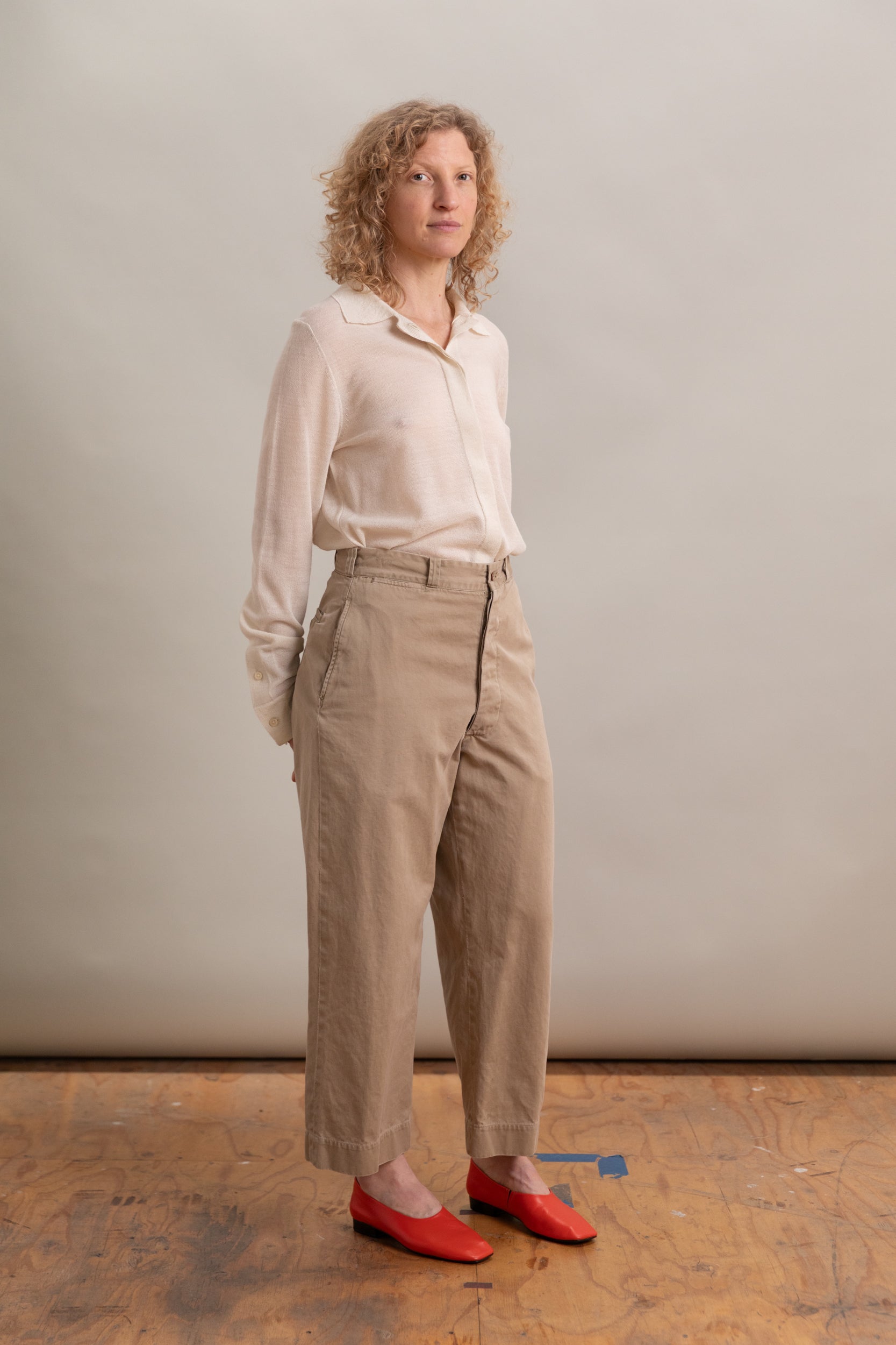 VINTAGE KHAKI PANTS, 29x25.5