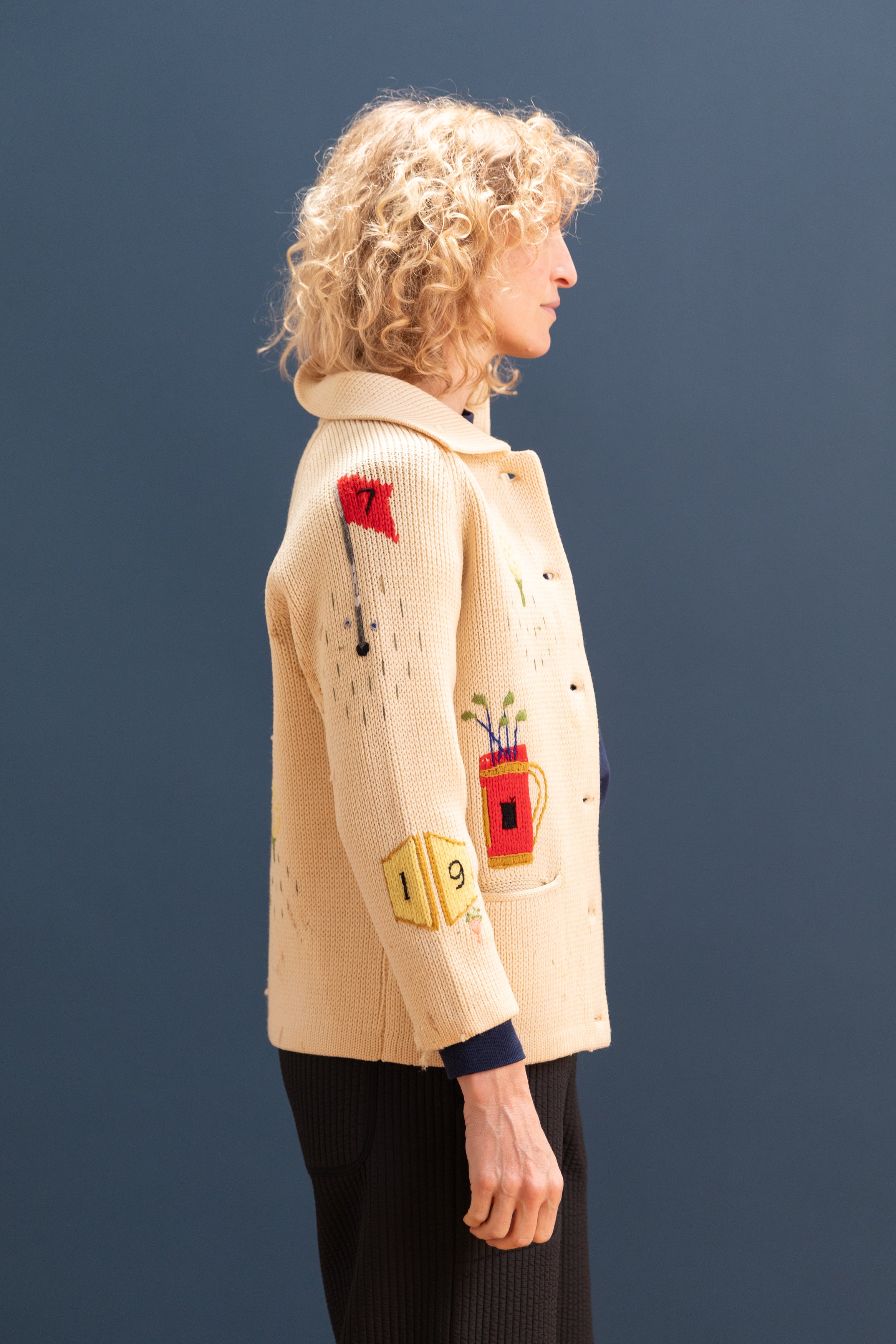 VINTAGE NOVELTY GOLF SWEATER