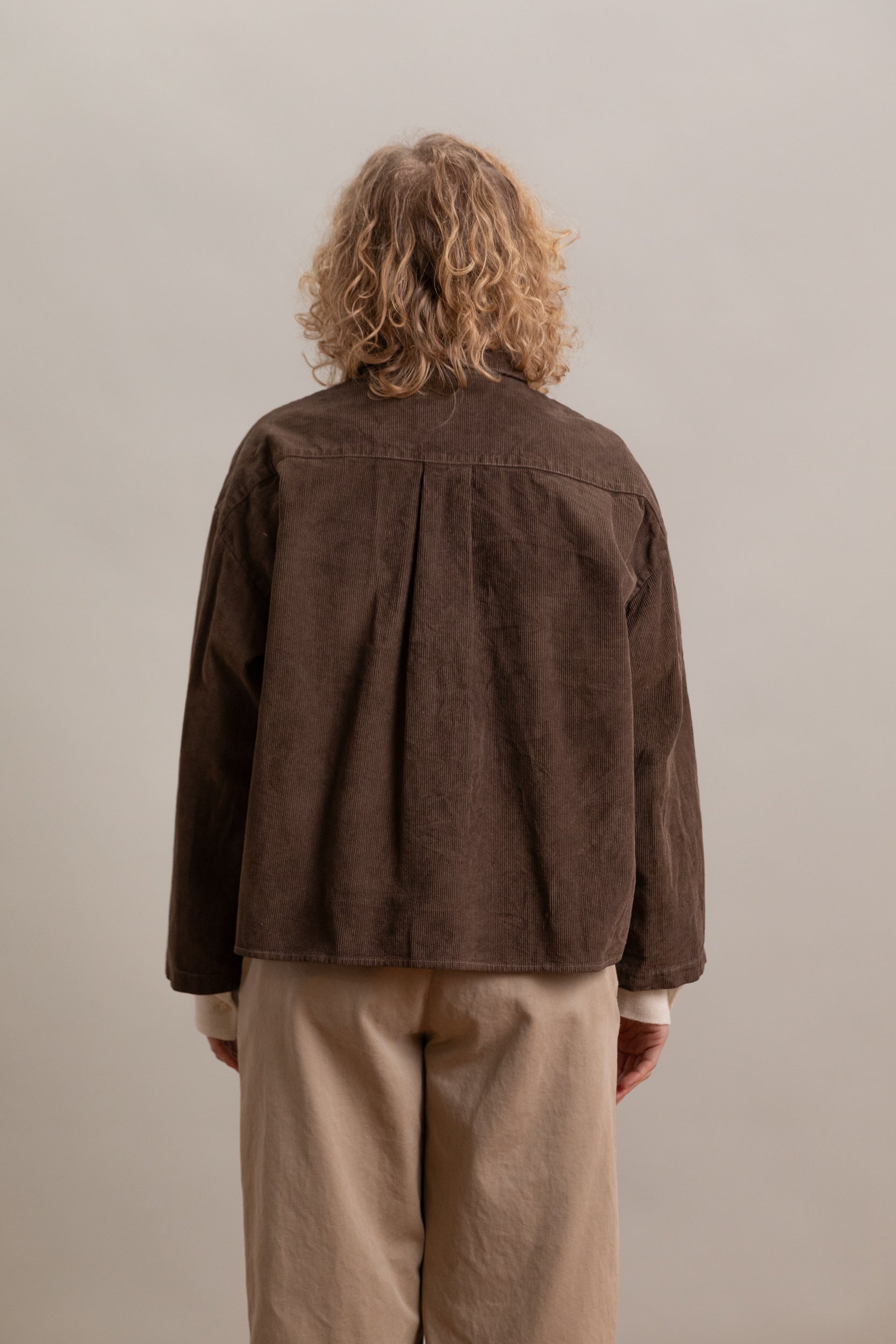 CAFE SHIRT IN NATURALLY DYED CORDUROY