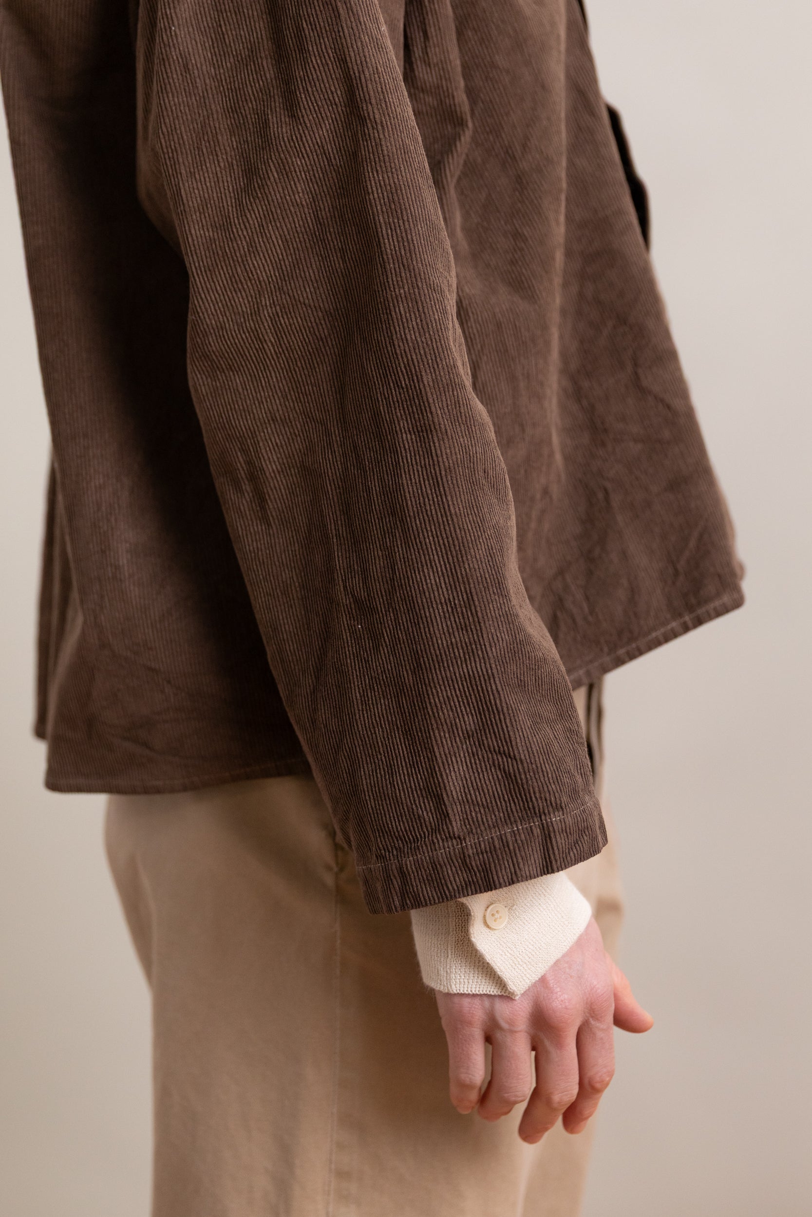 CAFE SHIRT IN NATURALLY DYED CORDUROY