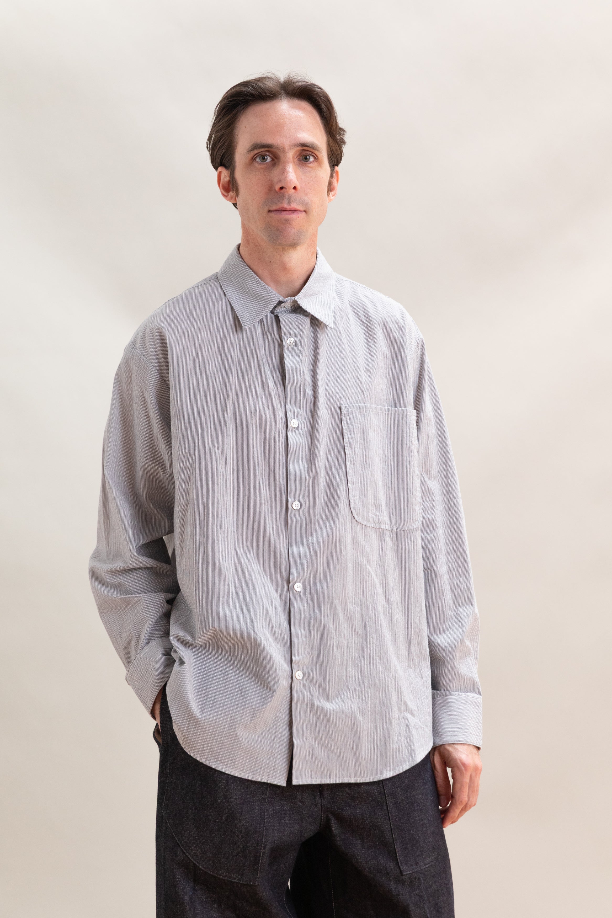 OFFICE SHIRT IN GREY CORDLANE