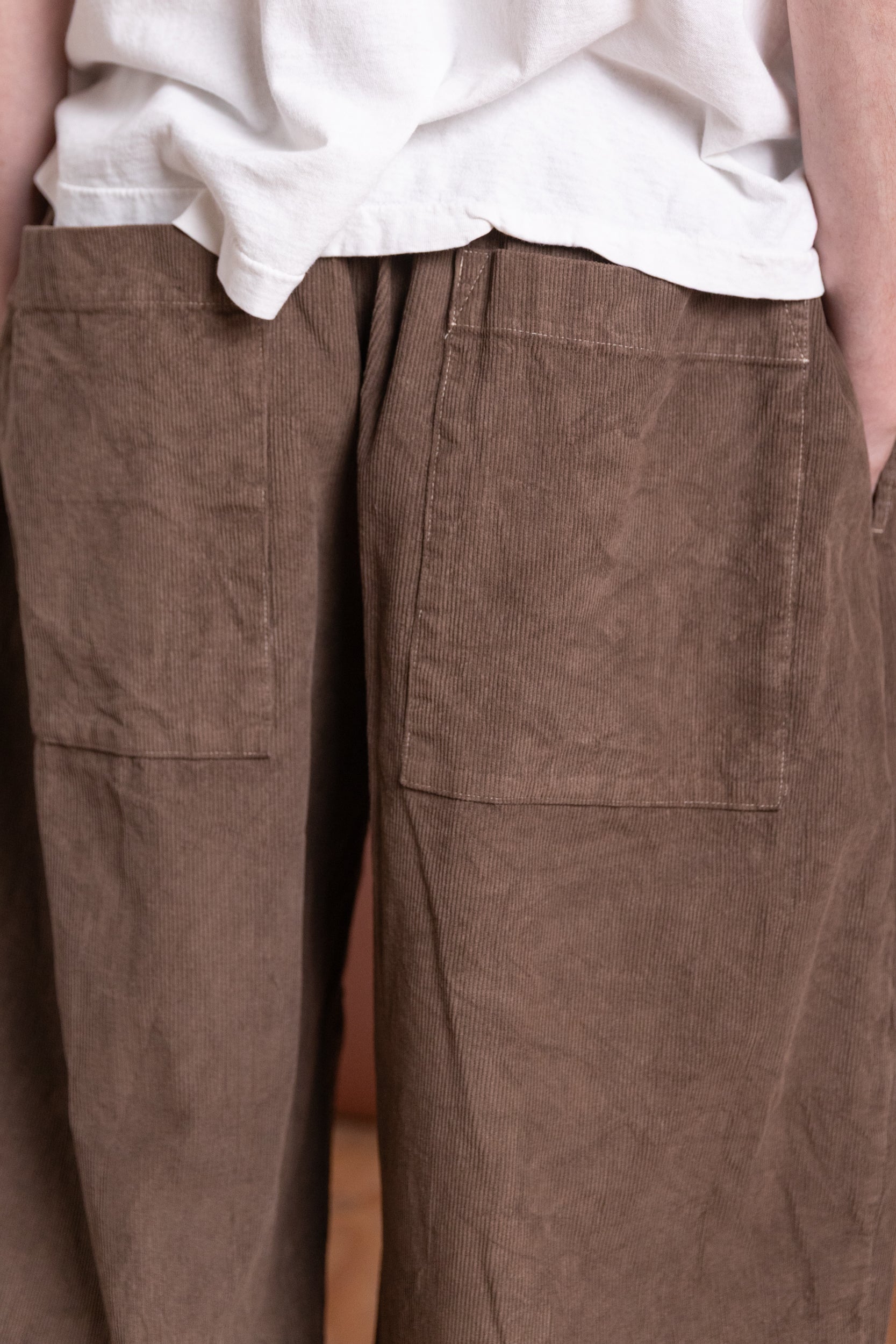 STUDIO PANT IN NATURAL CORDUROY