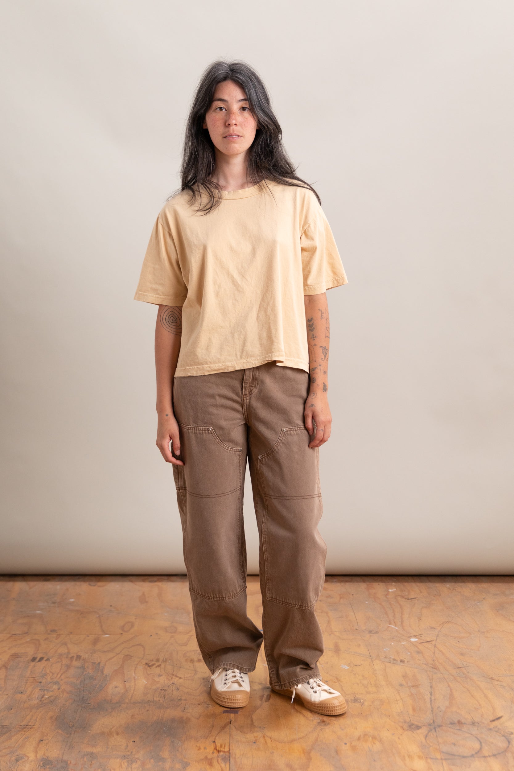 BOX TEE IN BARLEY