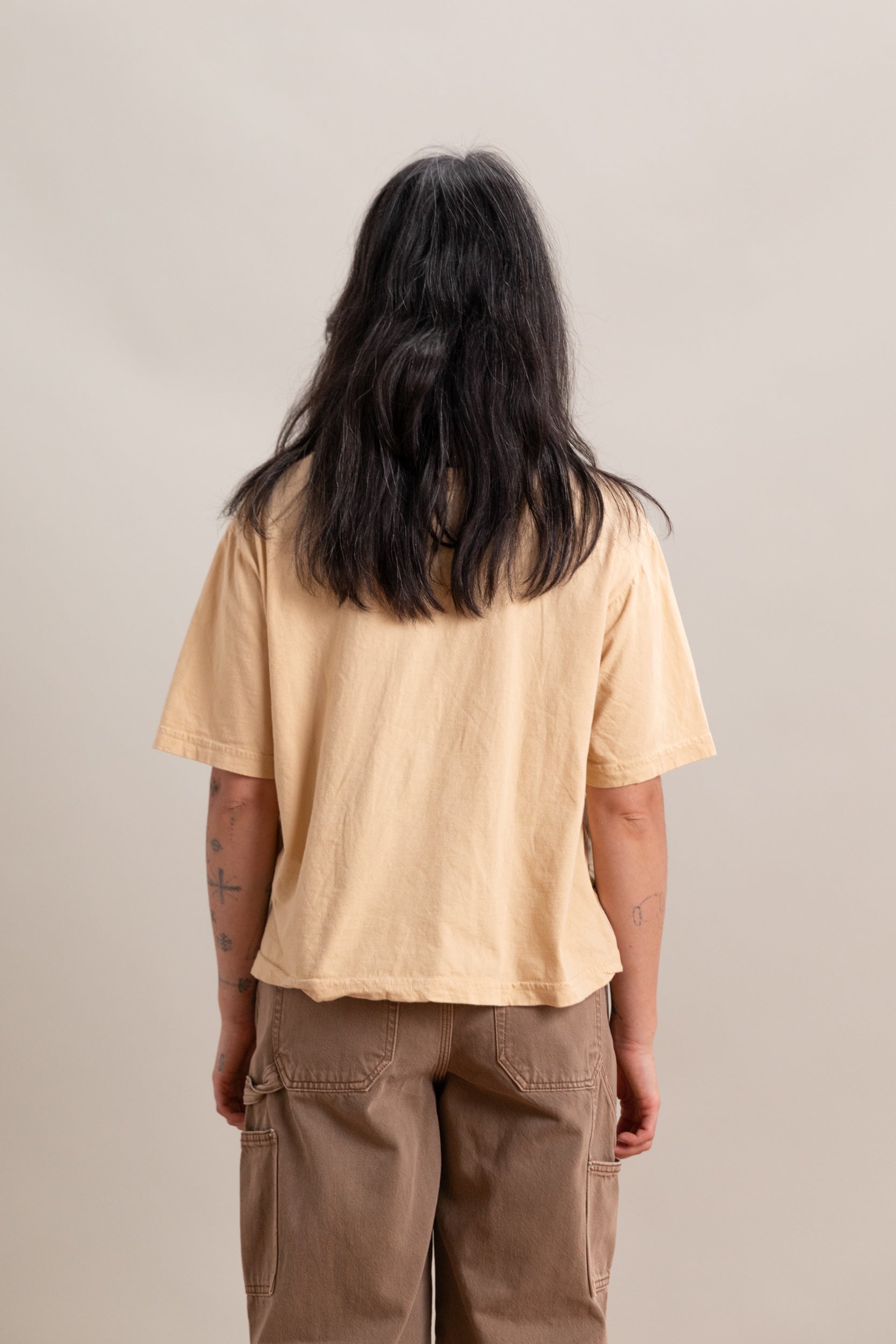 BOX TEE IN BARLEY