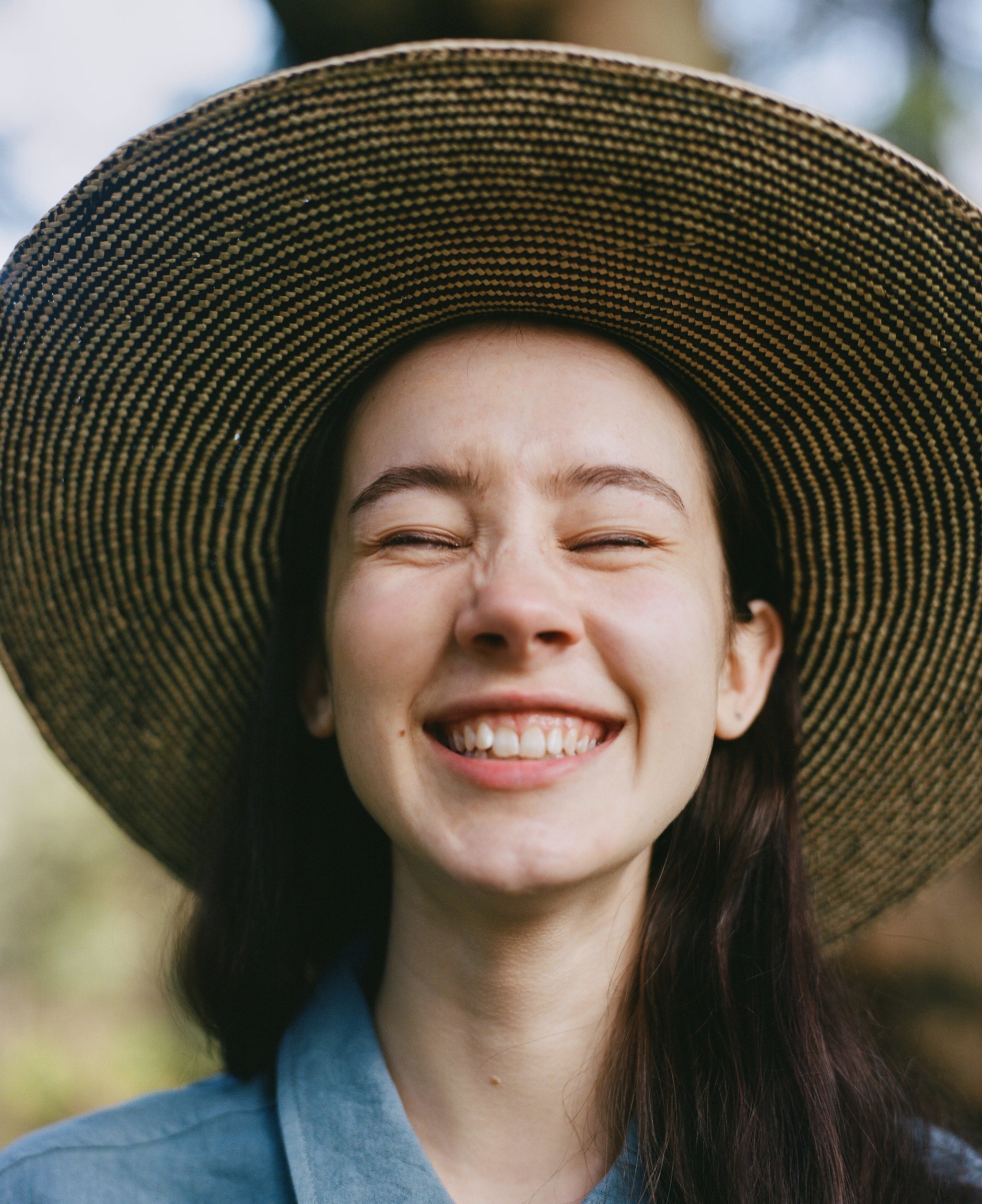 MADRONE IN BICOLOR PANAMA STRAW