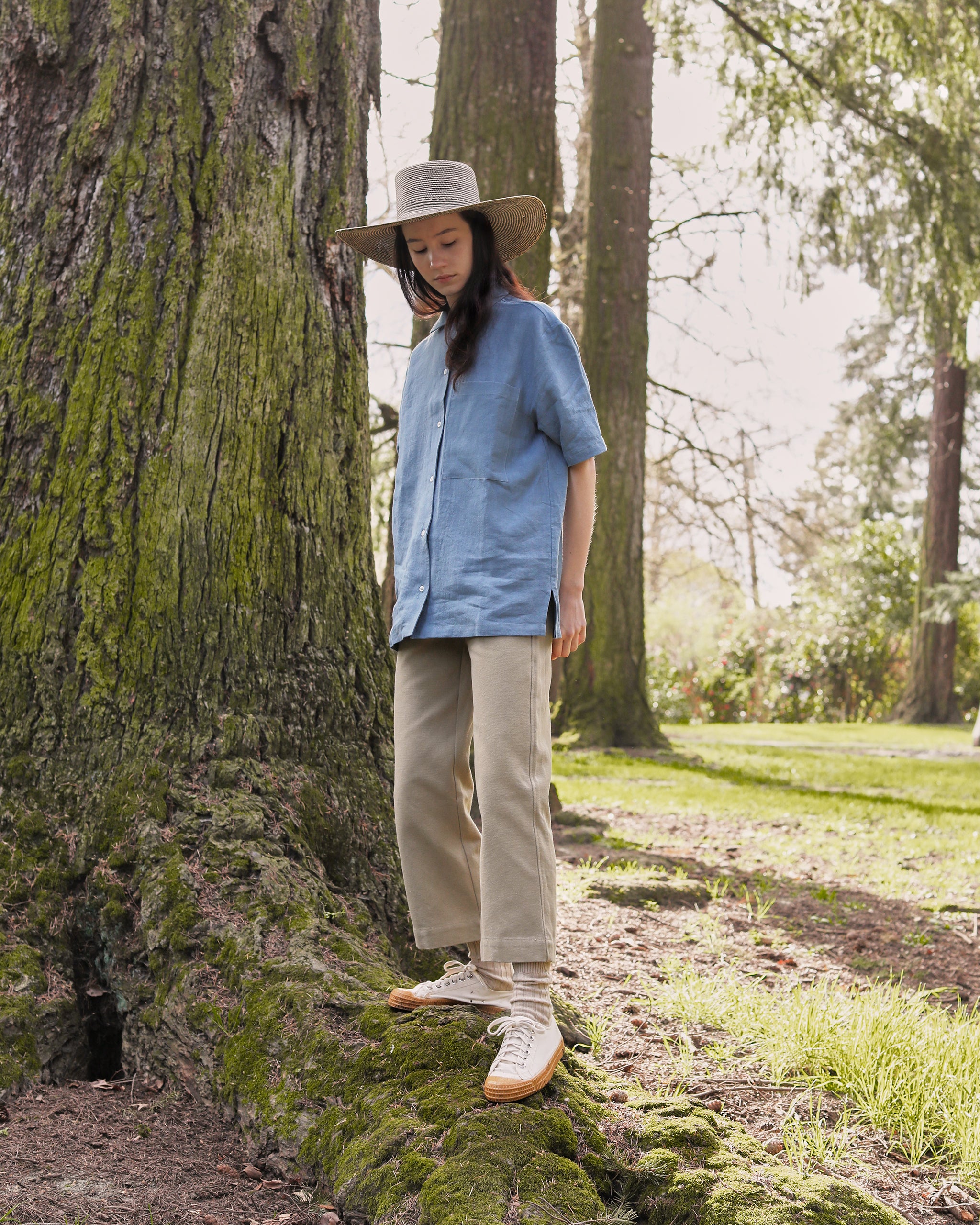 MADRONE IN BICOLOR PANAMA STRAW