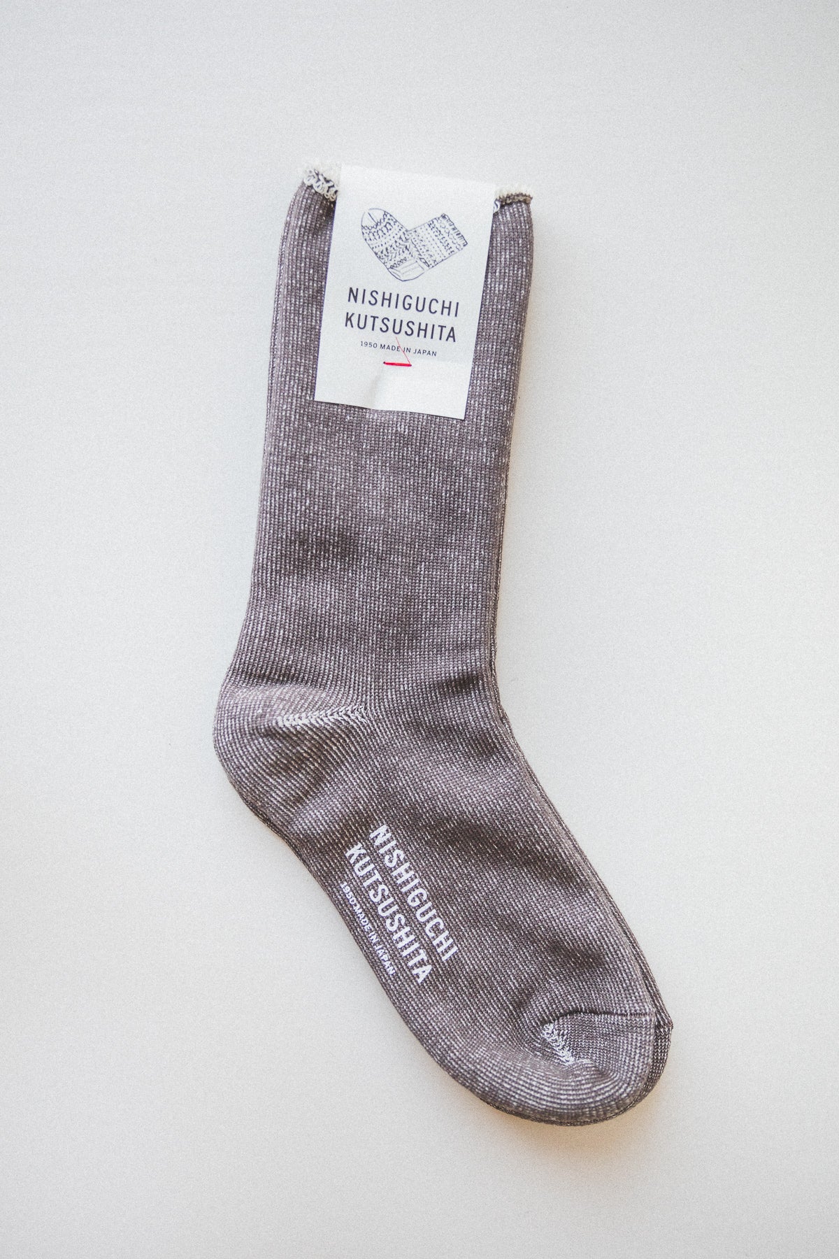 SILK COTTON LOUNGE SOCKS IN MOCHA BROWN