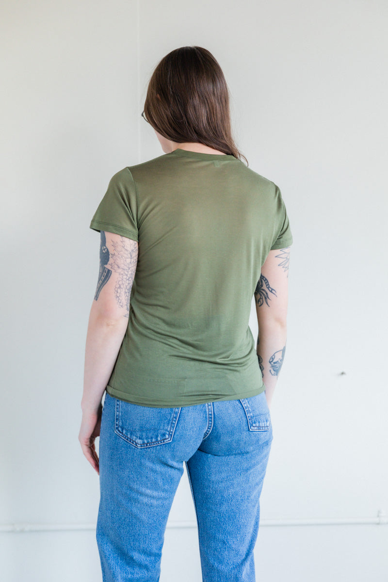 TEE SHIRT IN GREEN