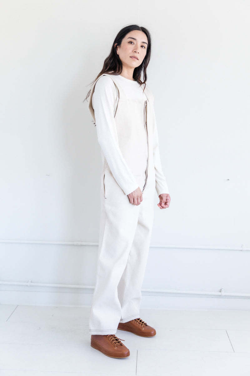 INDRE OVERALLS IN UNDYED COTTON