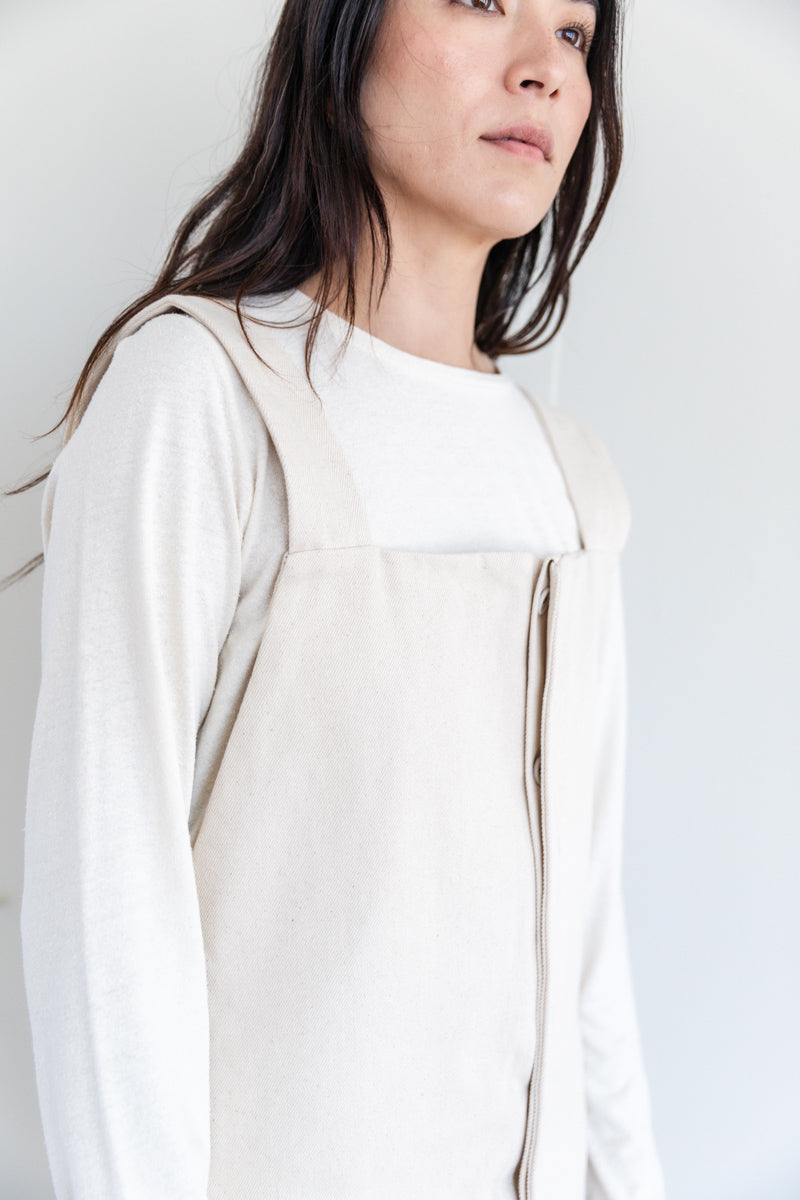 INDRE OVERALLS IN UNDYED COTTON