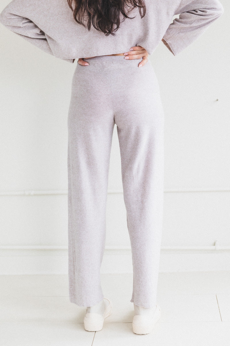 ADET PANTS IN MARRON MELANGE