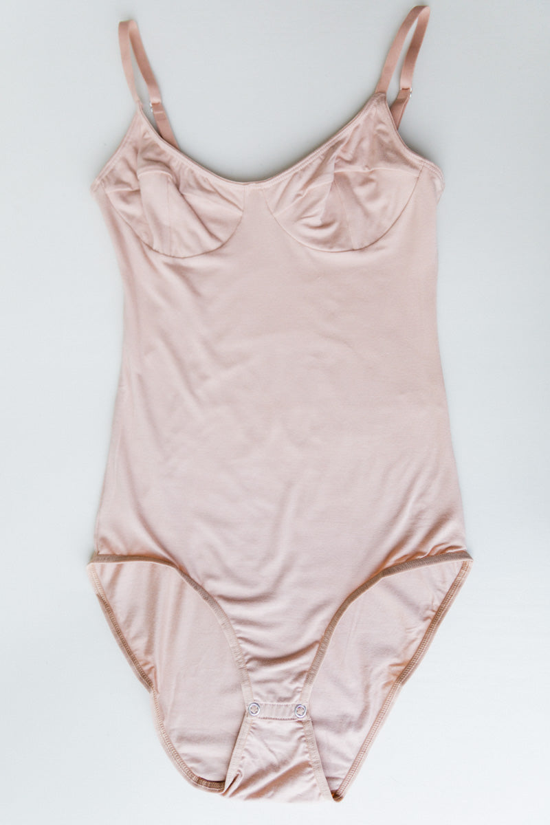 BODYSUIT WITH BRA IN HAPTIC