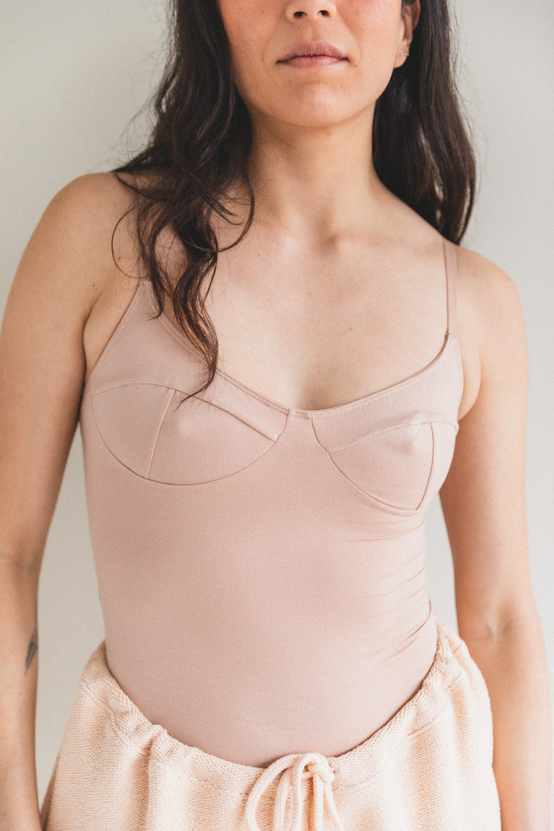 BODYSUIT WITH BRA IN HAPTIC — Shop Boswell