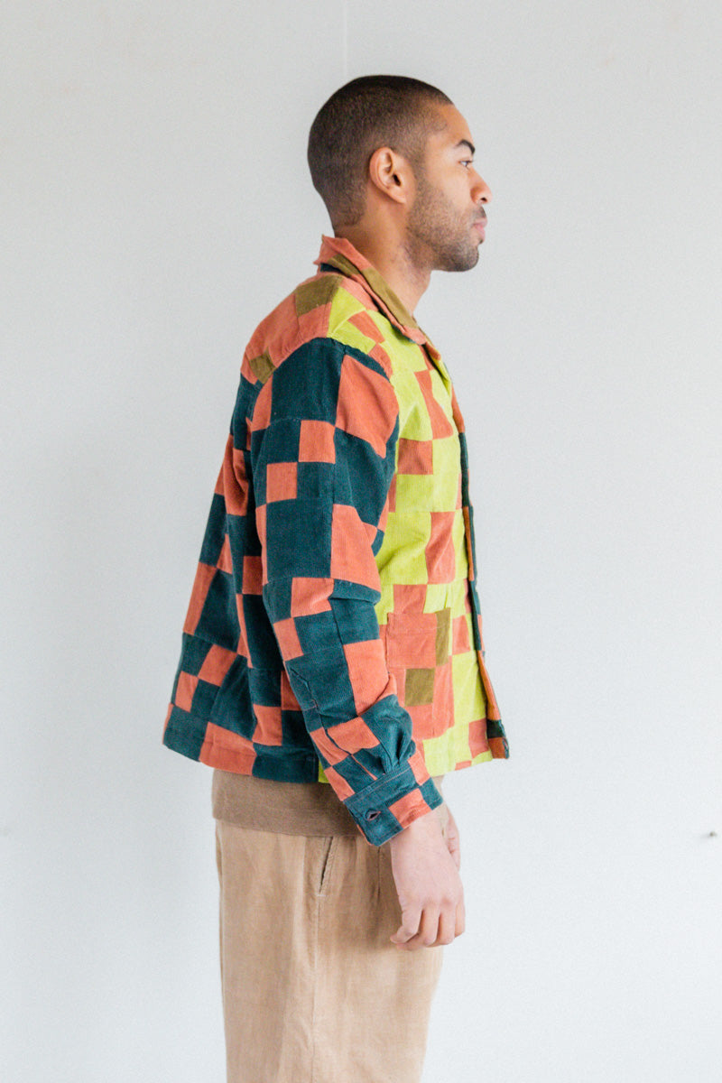 CORDUROY FOUR PATCH OVERSHIRT