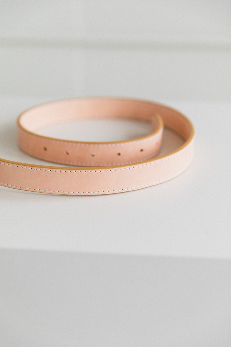 SIMPLE BELT IN NATURAL VACHETTA LEATHER