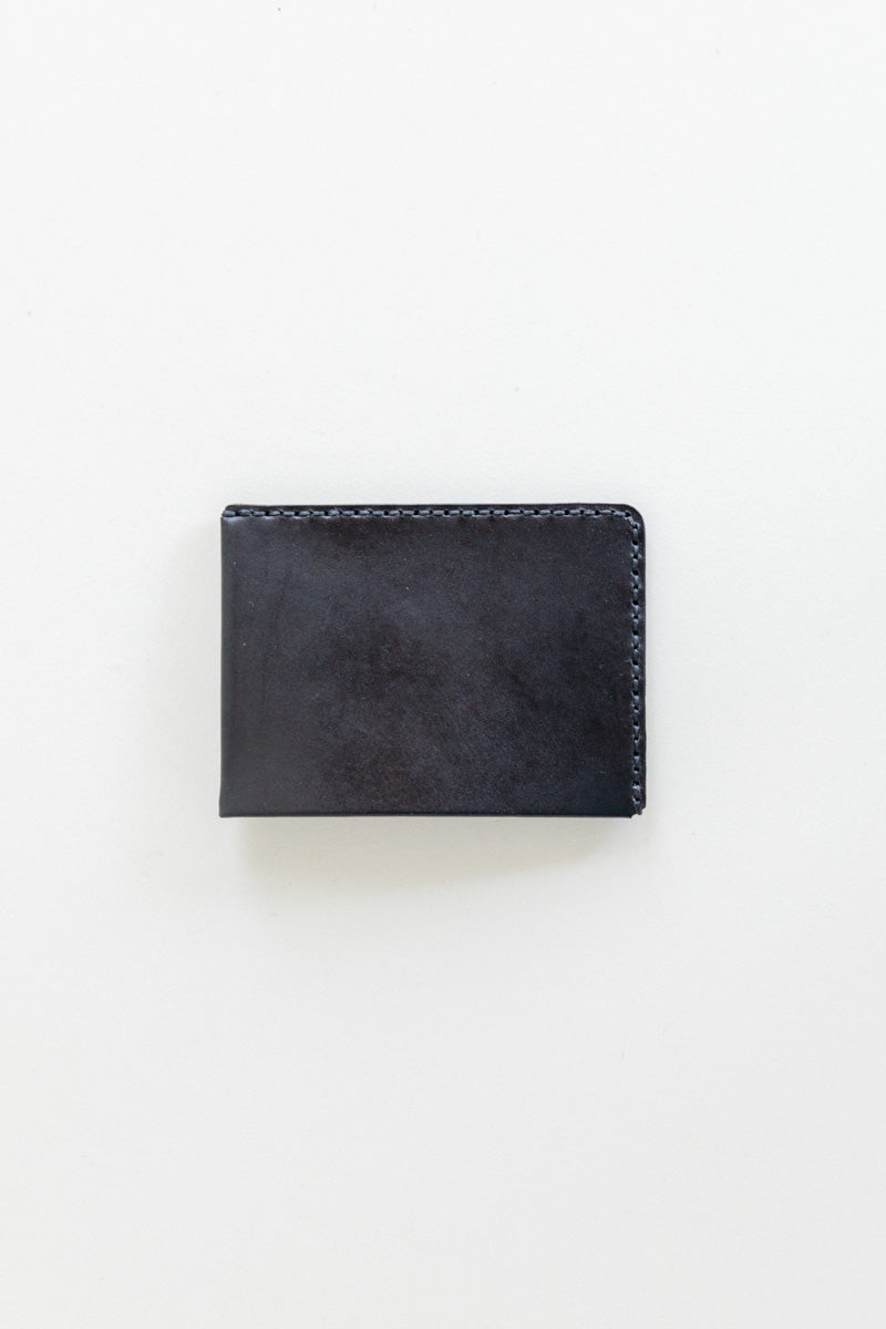 H-WELD TWO WALLET IN BLACK BRIDLE LEATHER
