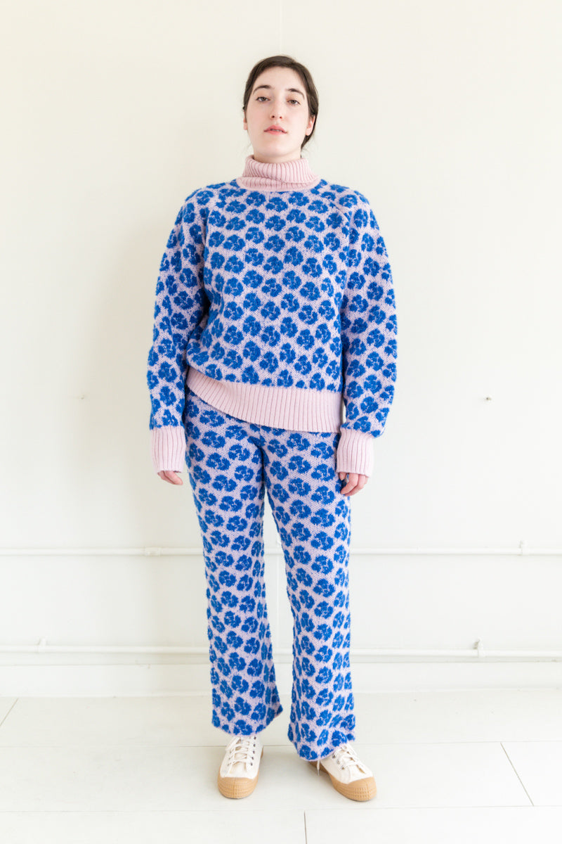 GOLGOLI PANTS IN DUSTY PINK & BLUE