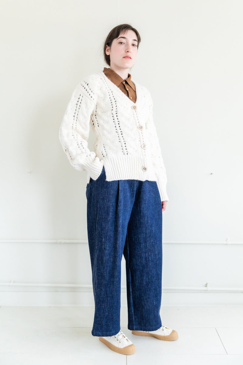 SOLA CARDIGAN IN IVORY