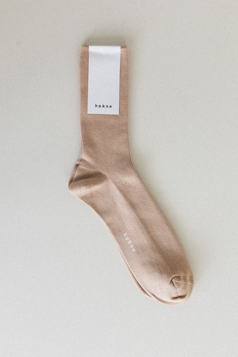 AMERICAN SEA ISLAND COTTON SOCKS IN BEIGE