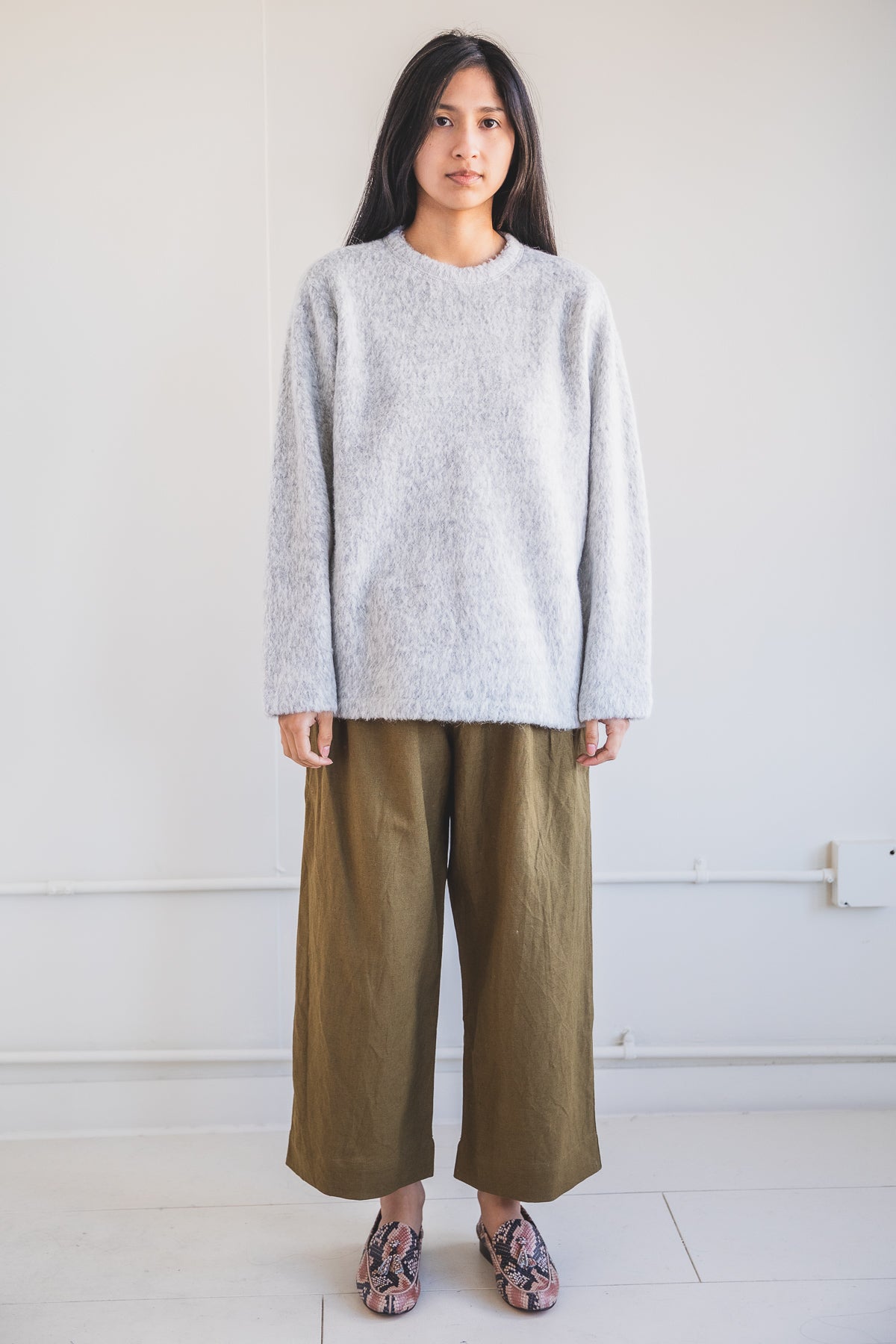 GANZE SWEATER IN ALPACA SHAGGY FLEECE