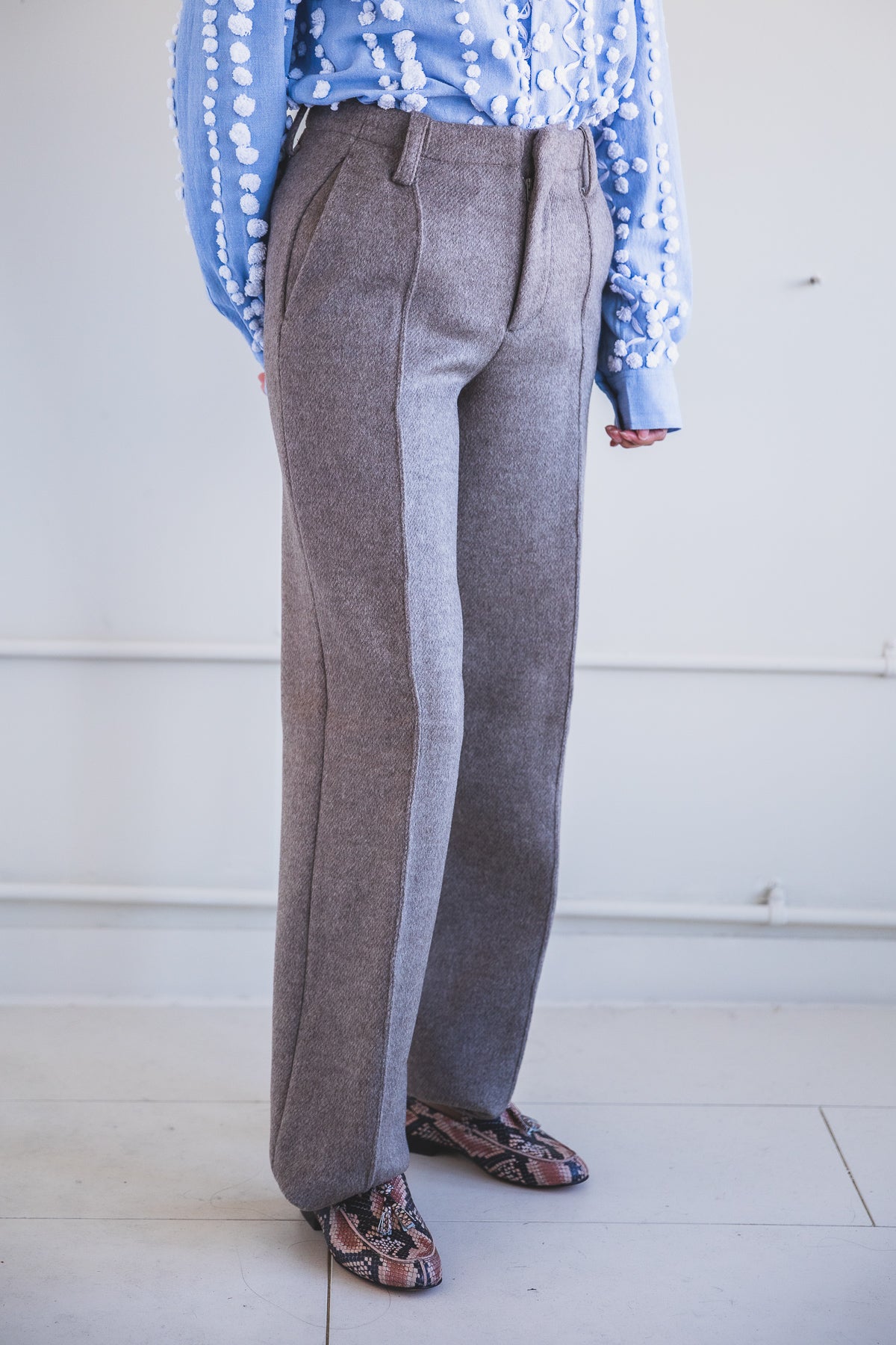 WINTER LAKE PANTS IN UNDYED GREY YAK