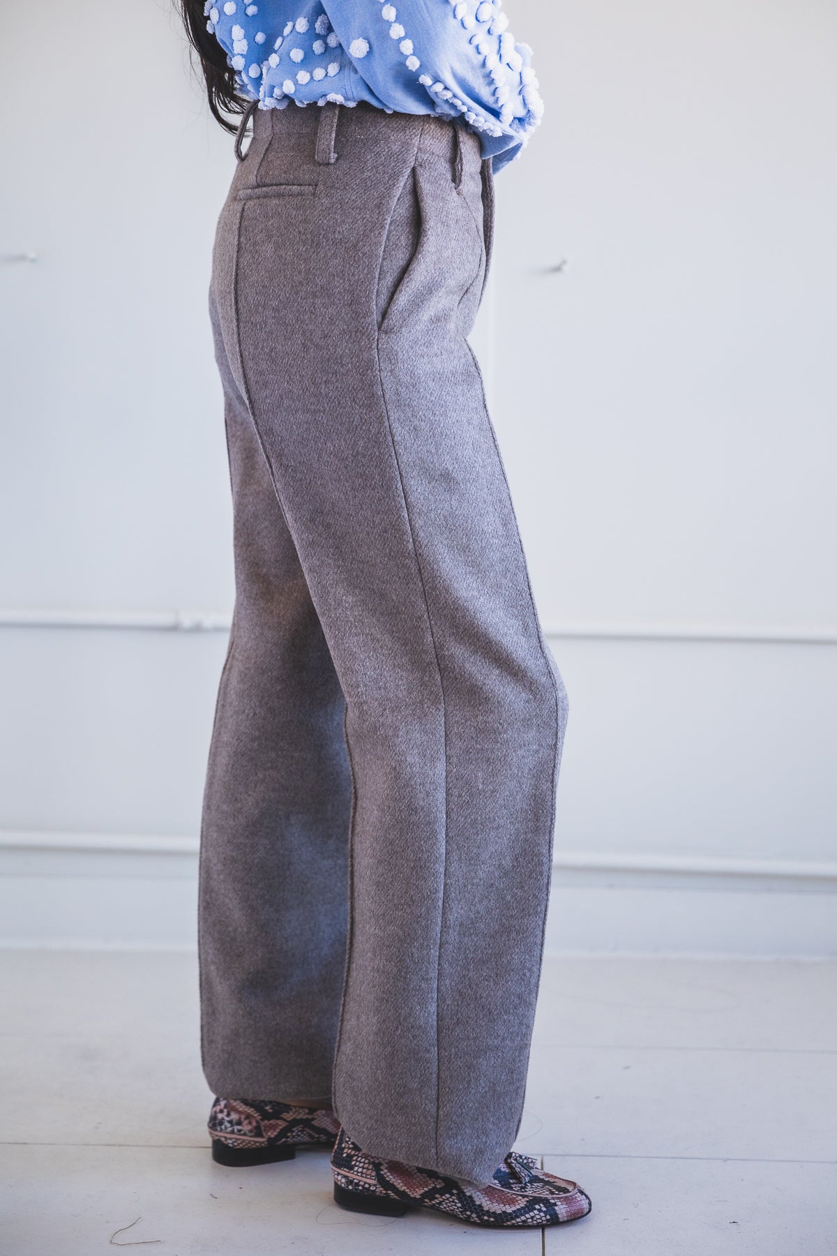 WINTER LAKE PANTS IN UNDYED GREY YAK